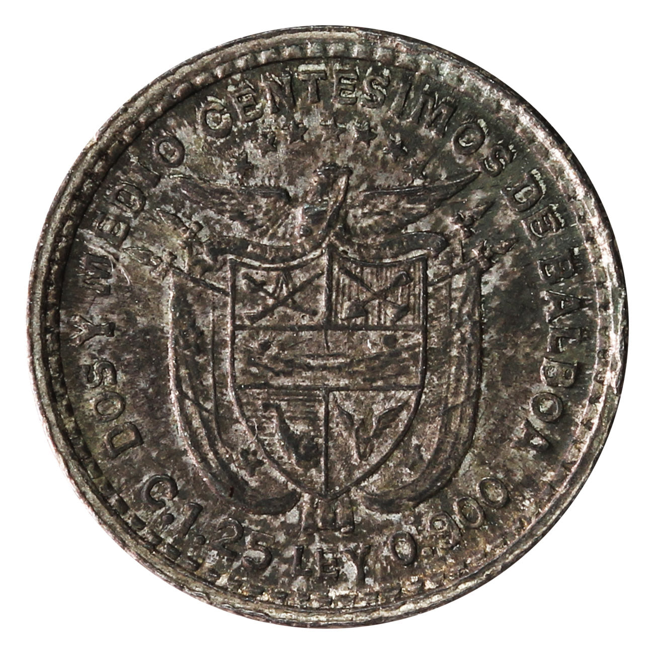Panama 1904 2 1/2 Centesimos UNC+ (MS62) $