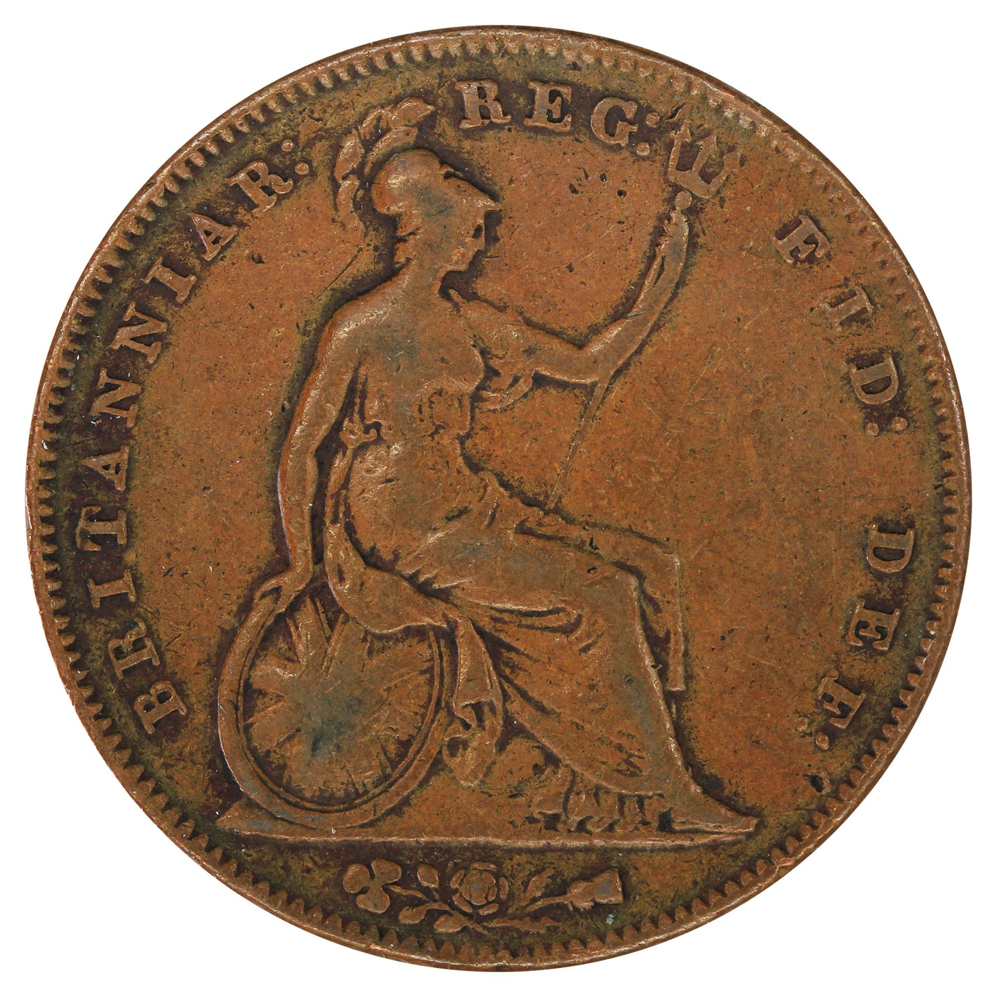 Great Britain 1855 Penny Very Good (VG8)