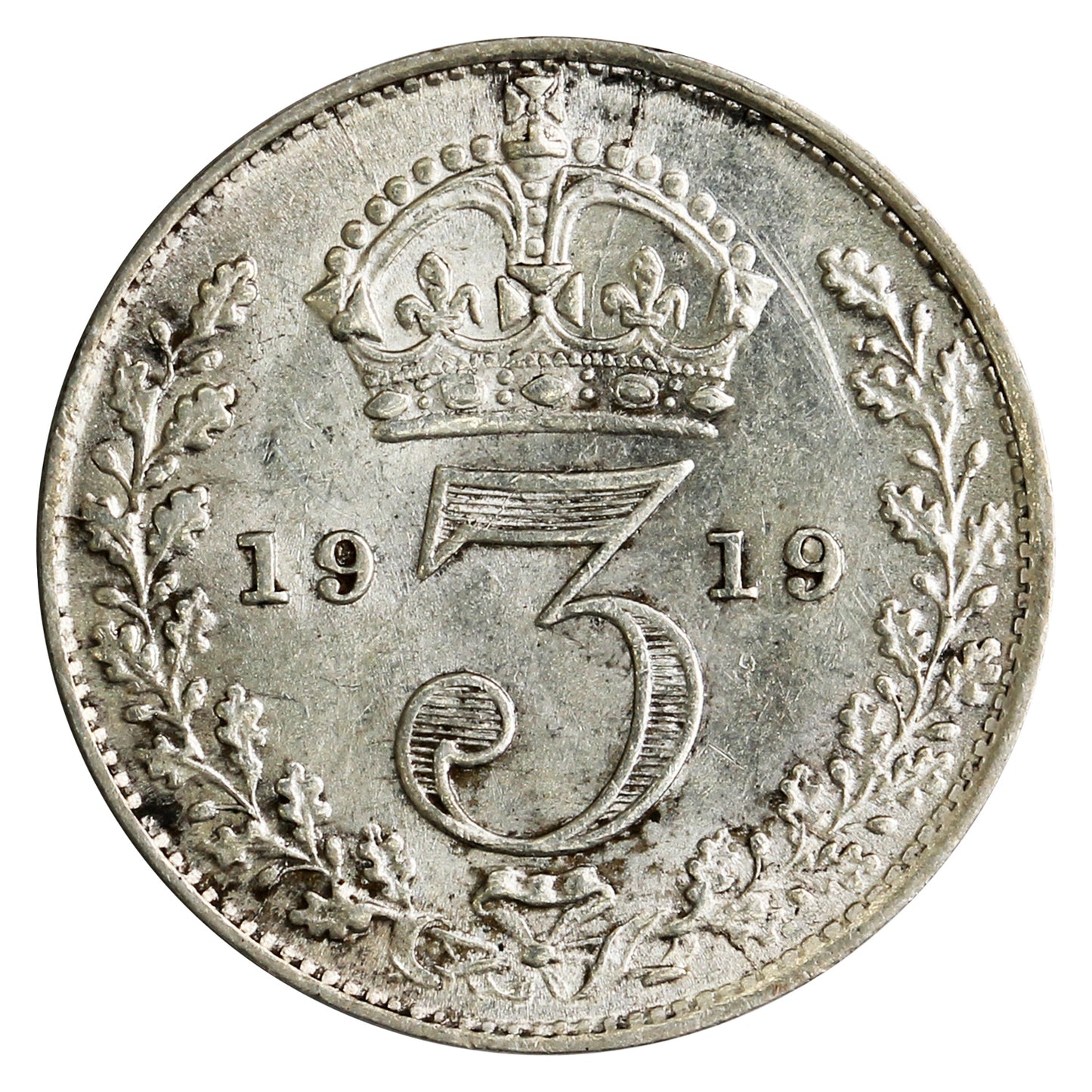 Great Britain 1919 3 Pence UNC+ (MS62)