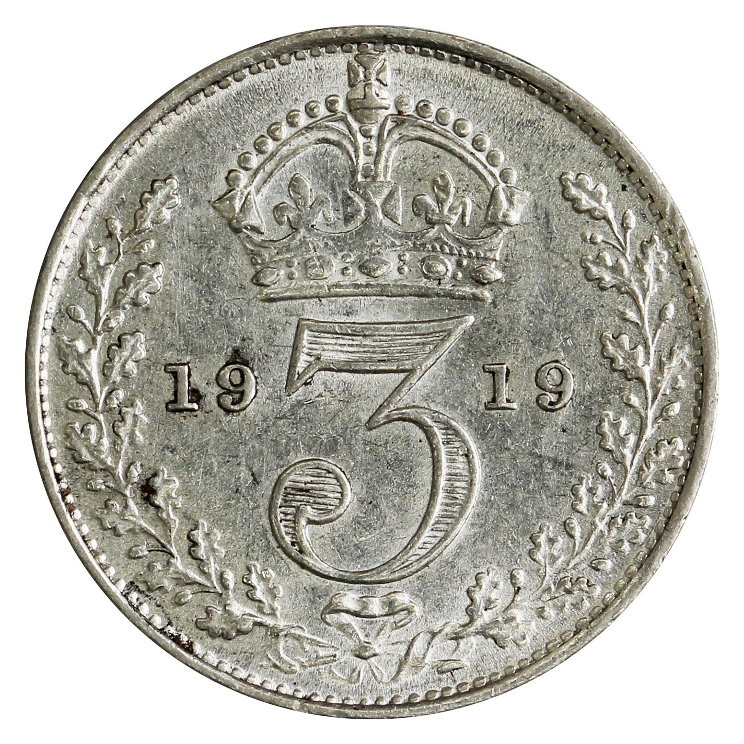 Great Britain 1919 3 Pence Uncirculated (MS60)