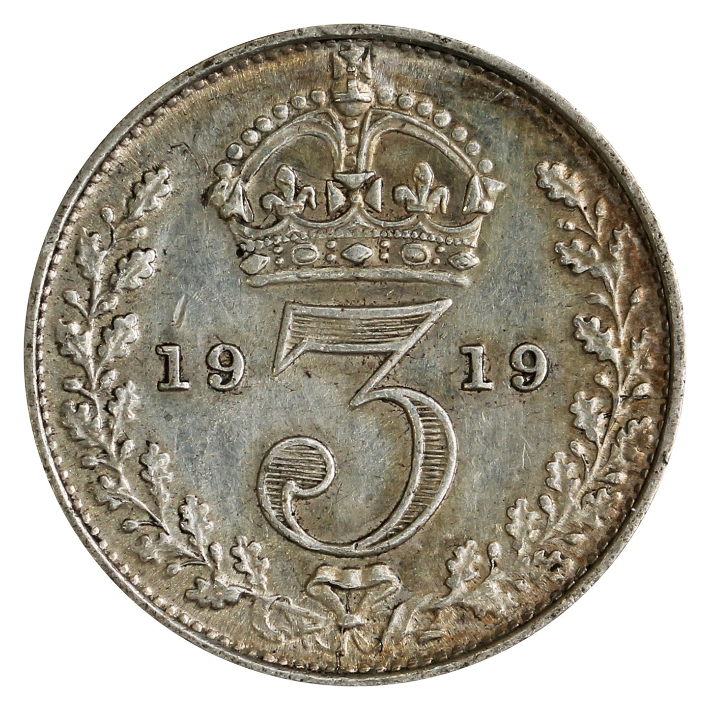 Great Britain 1919 3 Pence Extra Fine (EF40)