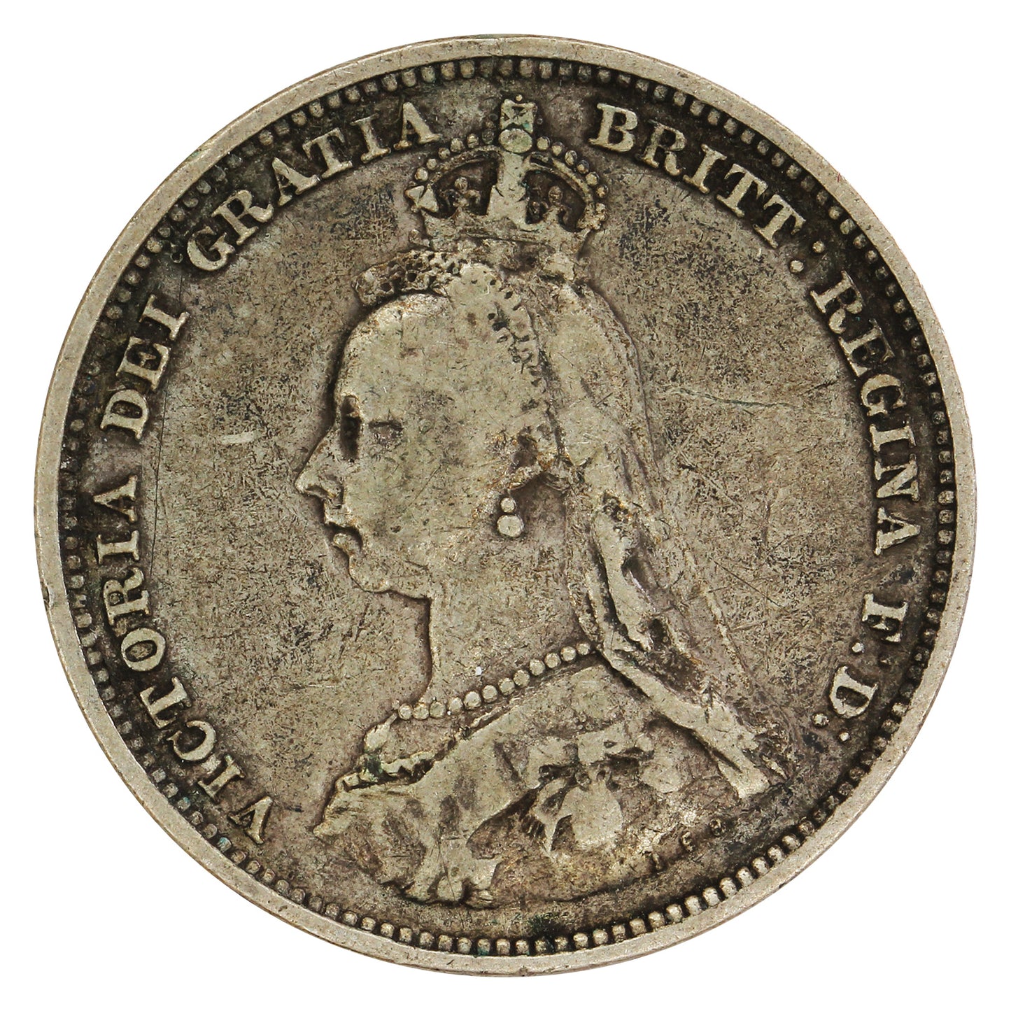 Great Britain 1888 Shilling Very Fine (VF20)