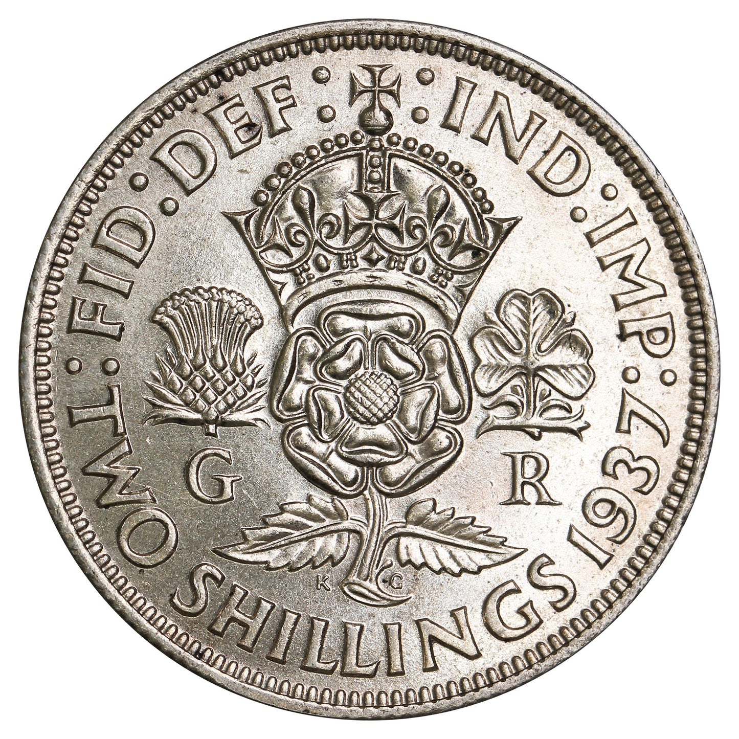 Great Britain 1937 2 Shillings Uncirculated (MS60)