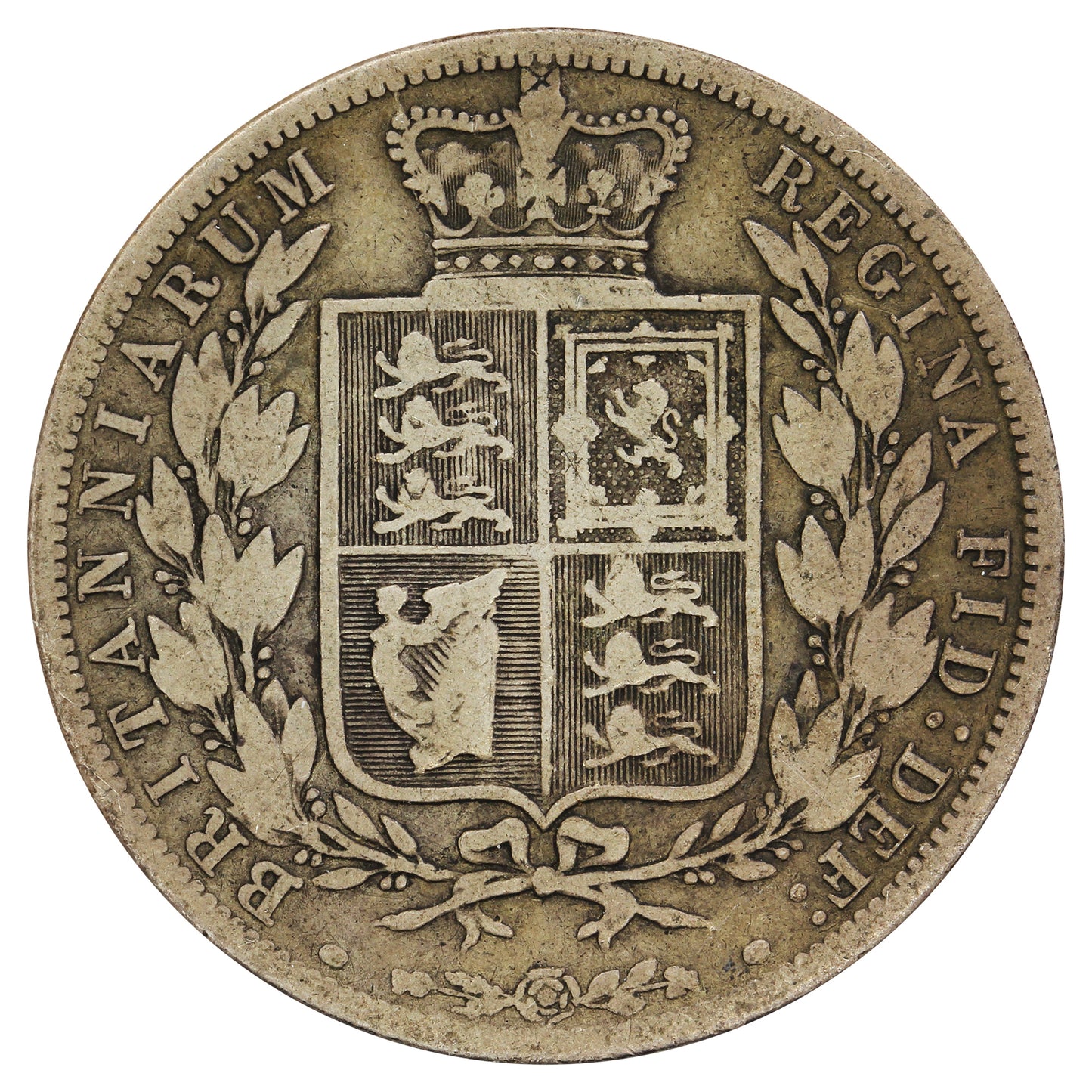 Great Britain 1886 1/2 Crown G-VG (G6)
