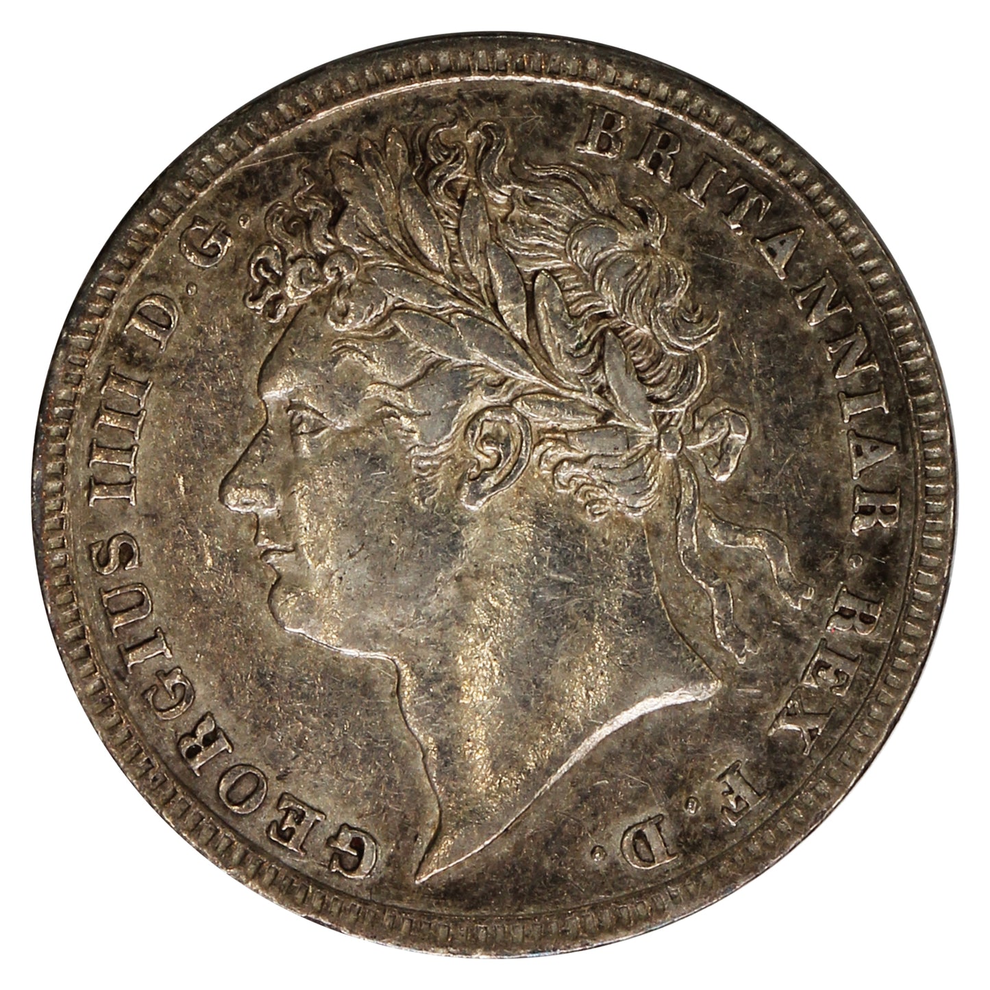 Great Britain 1828 George IV 3 Pence Extra Fine (EF40) $