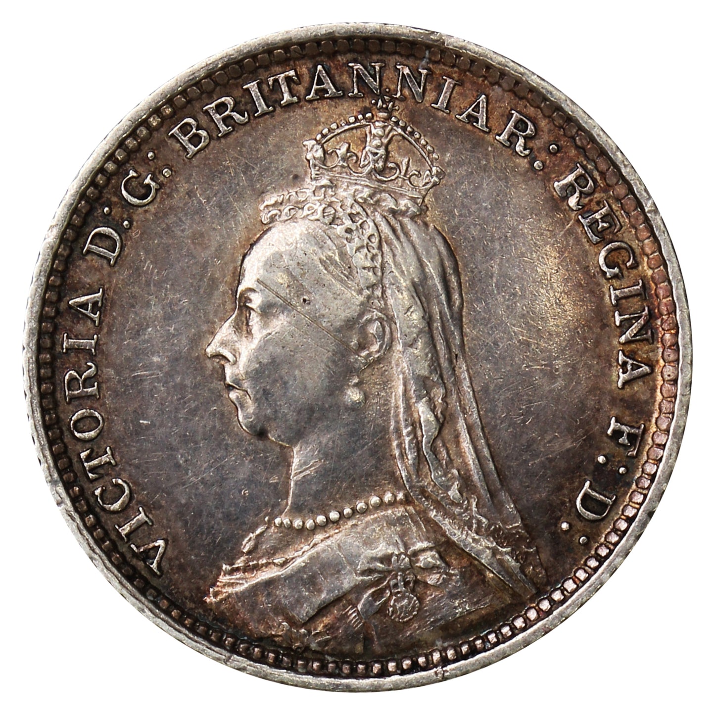 Great Britain 1888 4 Pence Almost Uncirculated (AU50) $