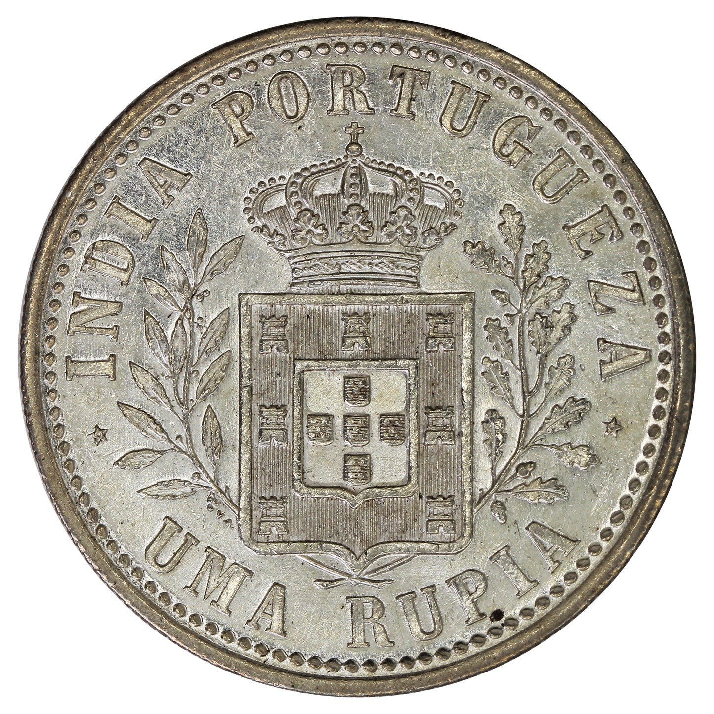 Portuguese-India 1904 Rupia AU-UNC (AU55) $