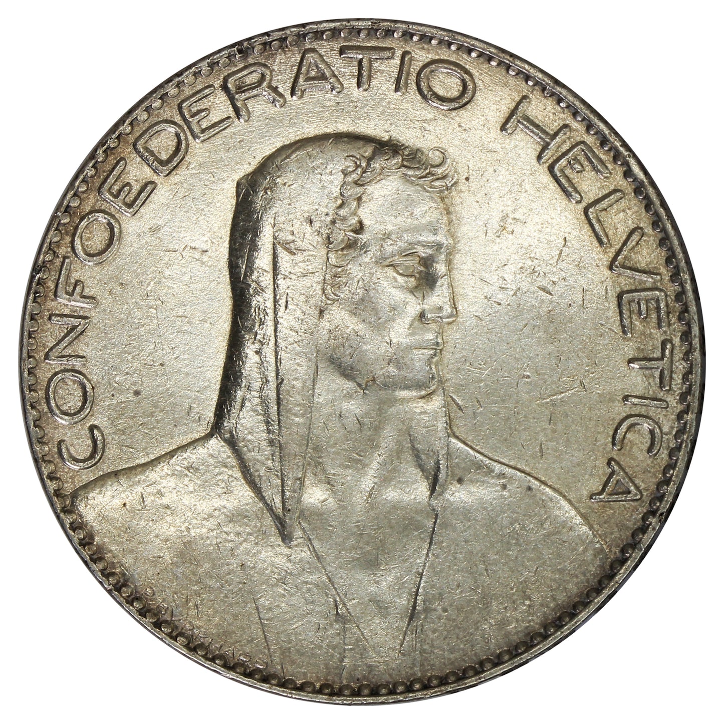 Switzerland 1922B 5 Francs Extra Fine (EF40) (L)