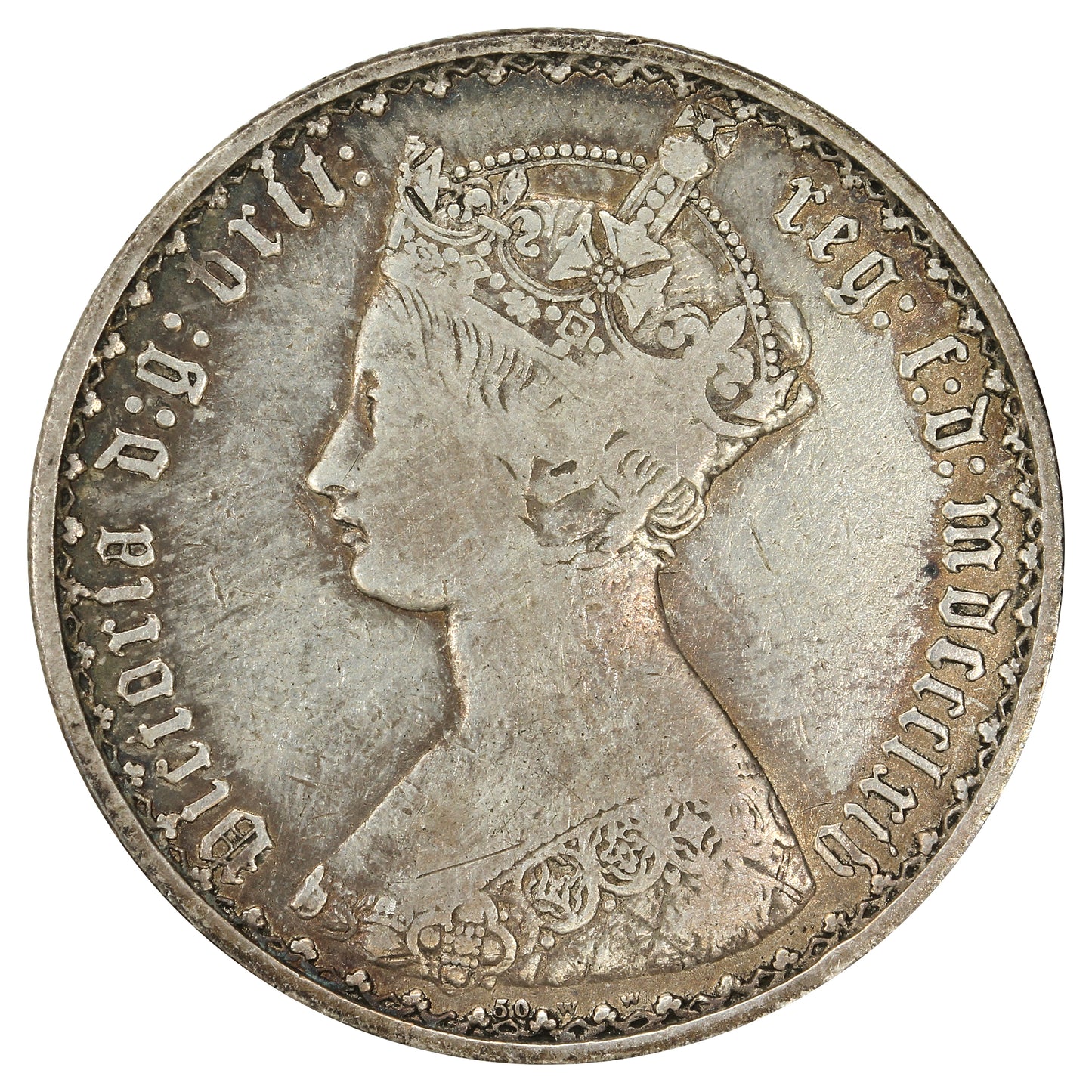 Great Britain 1864 Florin F-VF (F15) $