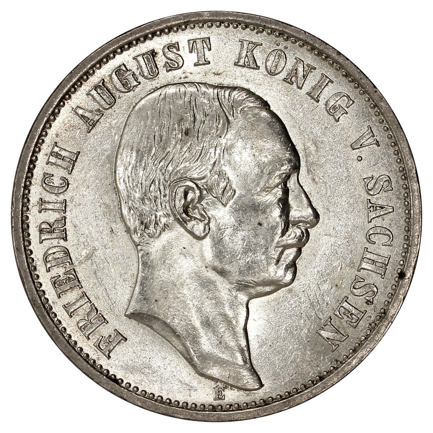 German States 1909E Saxony 3 Marks Uncirculated (MS60) $