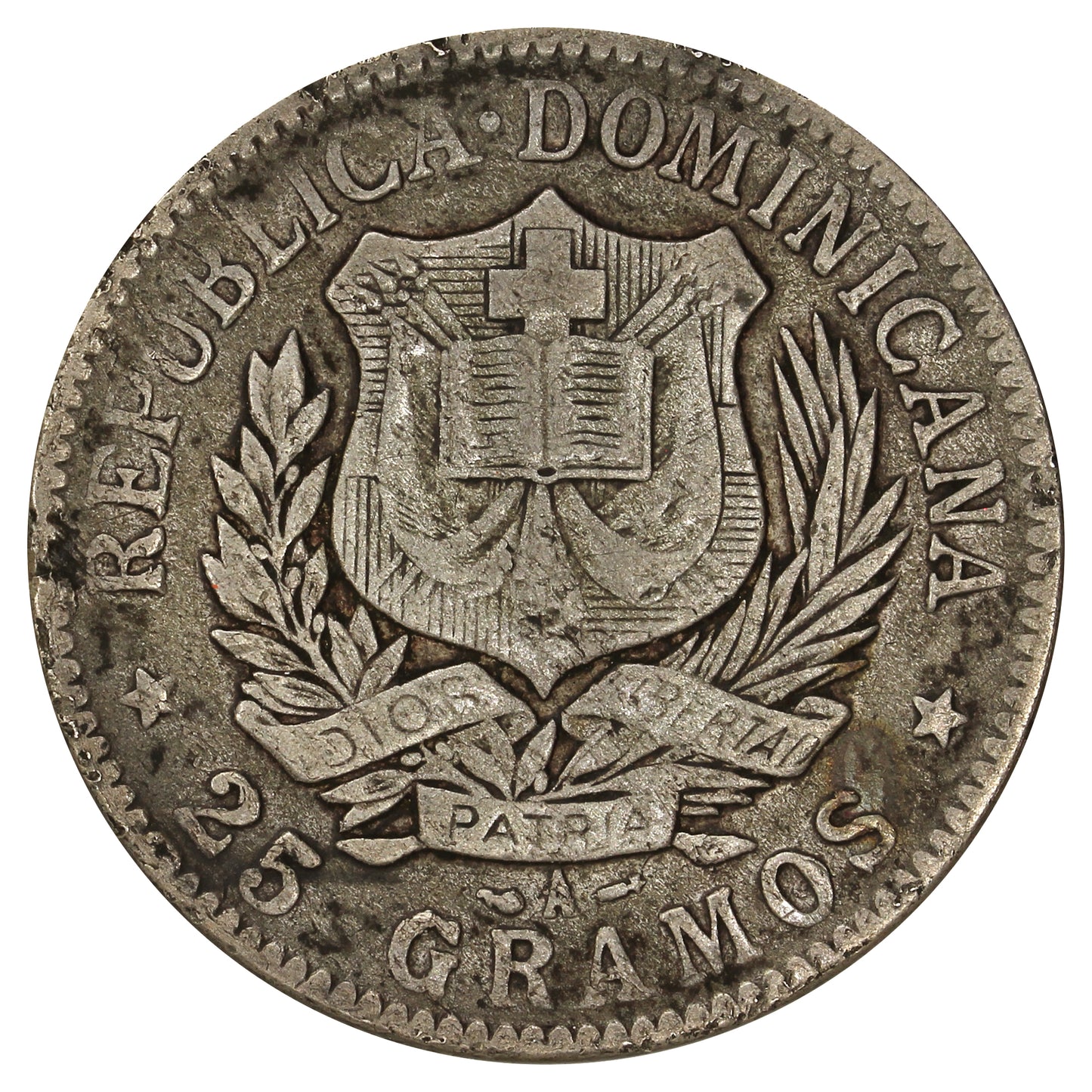 Dominican Republic 1897A Peso Fine (F12)