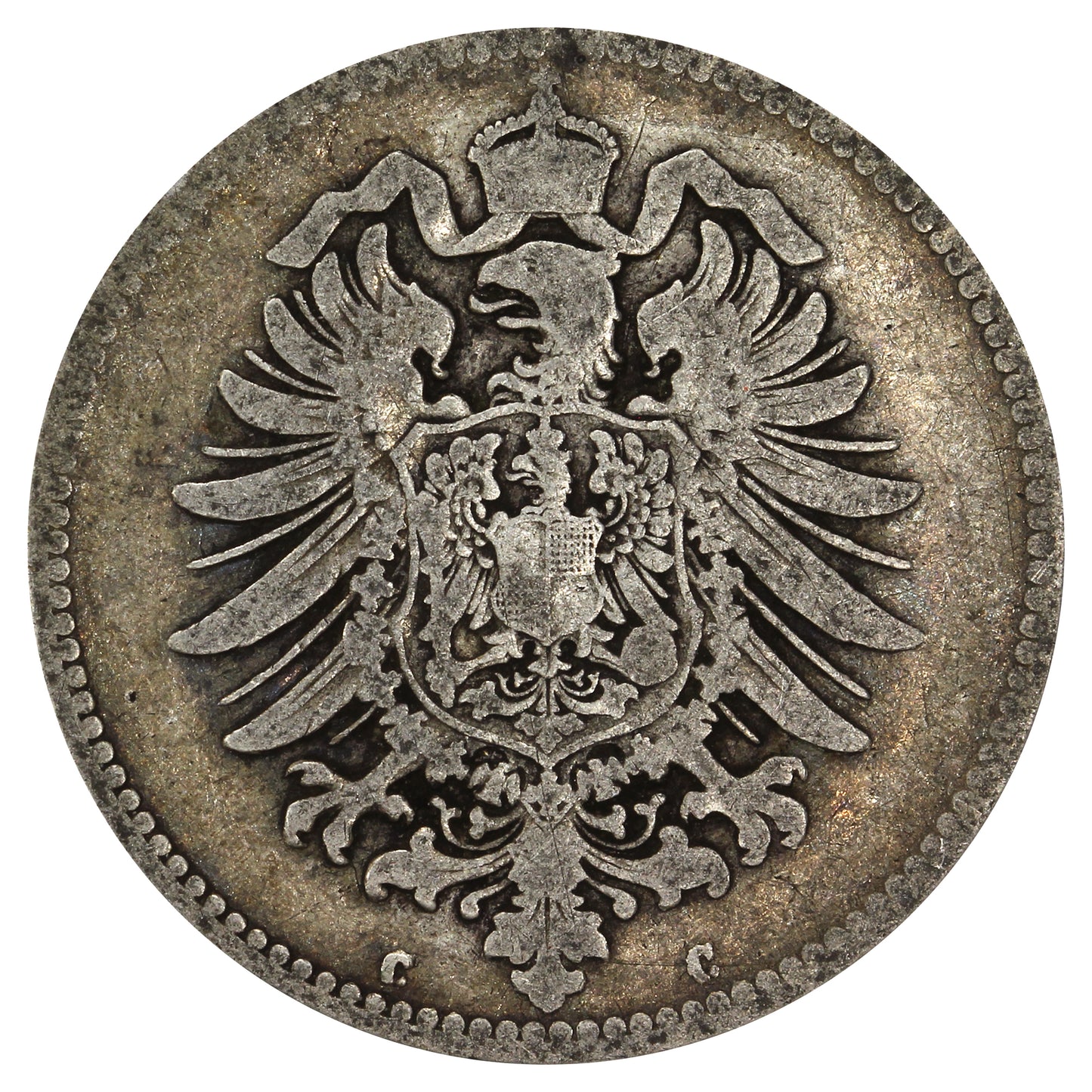 German Empire 1876C Mark VF-EF (VF30)