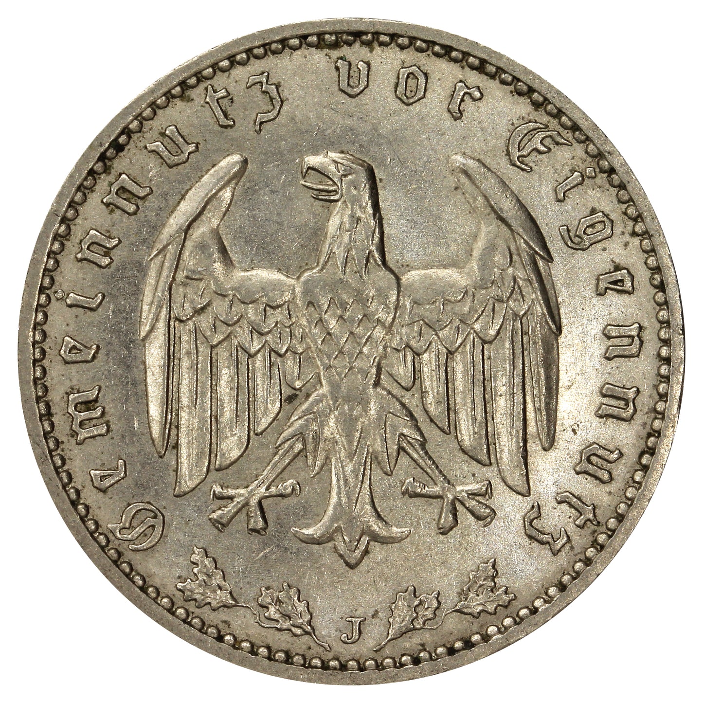 German Third Reich 1934J Mark Uncirculated (MS60)