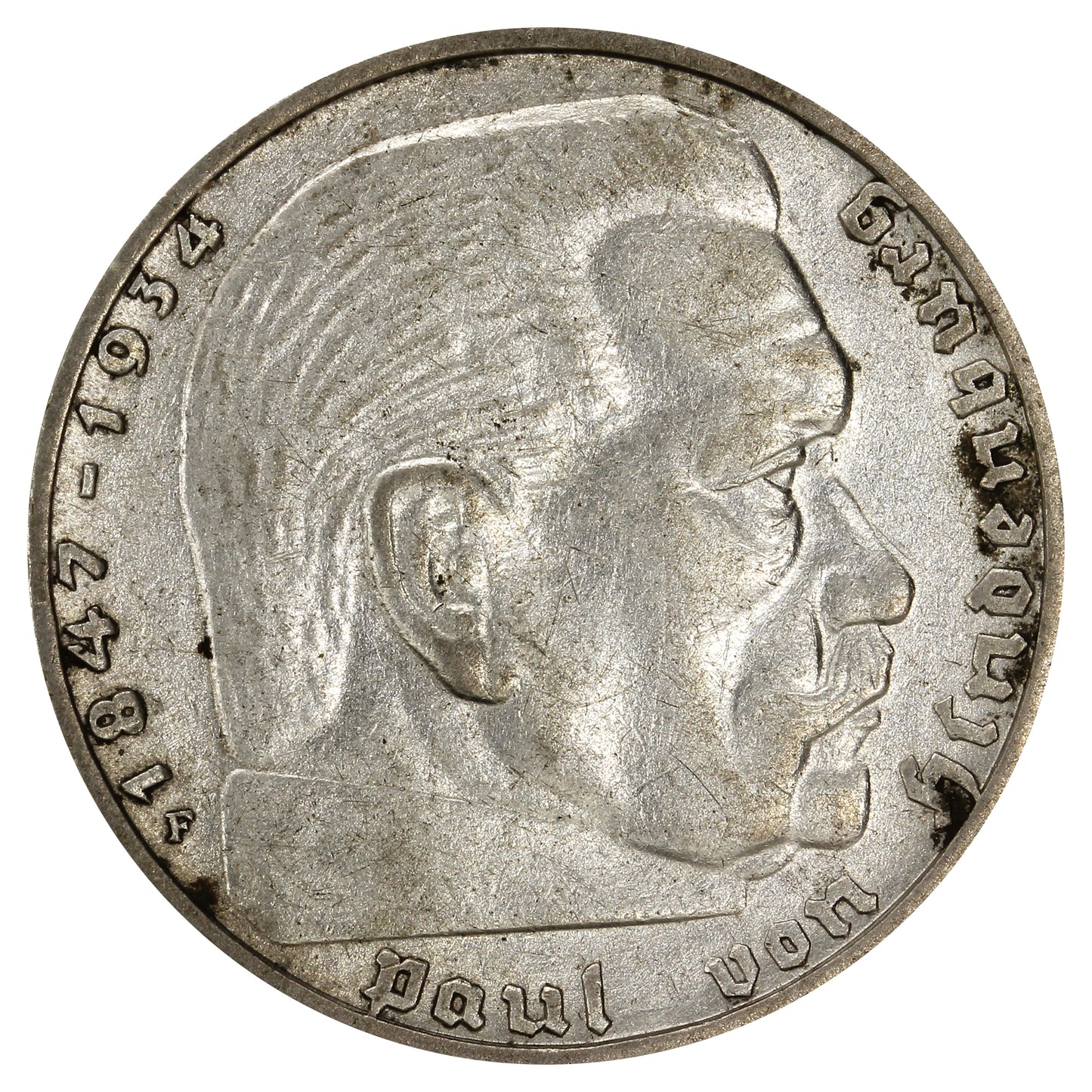 German Third Reich 1937F 2 Marks Very Fine (VF20)