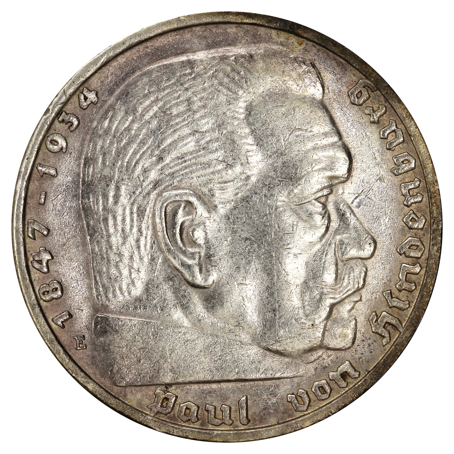 German Third Reich 1939E 5 Marks Extra Fine (EF40)
