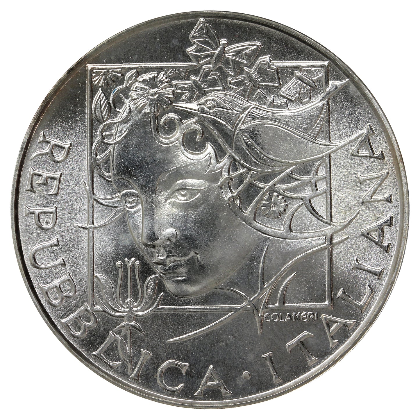 Italy 1992R Flora and Fauna 500 Lire Choice Brilliant Uncirculated (MS64)