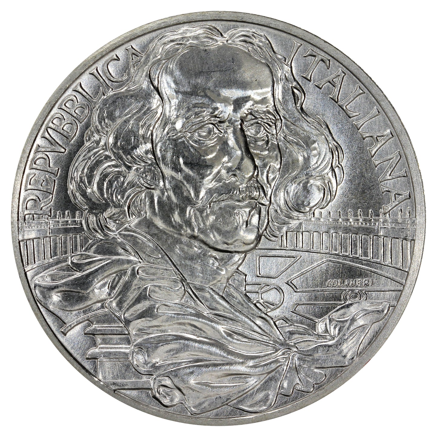 Italy 1998R Gian Lorenzo Bernini 1000 Lire Choice Brilliant Uncirculated (MS64)