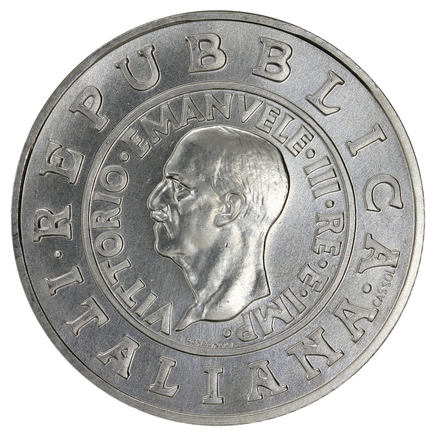 Italy 2000R 1936 Lira Choice Brilliant Uncirculated (MS64)