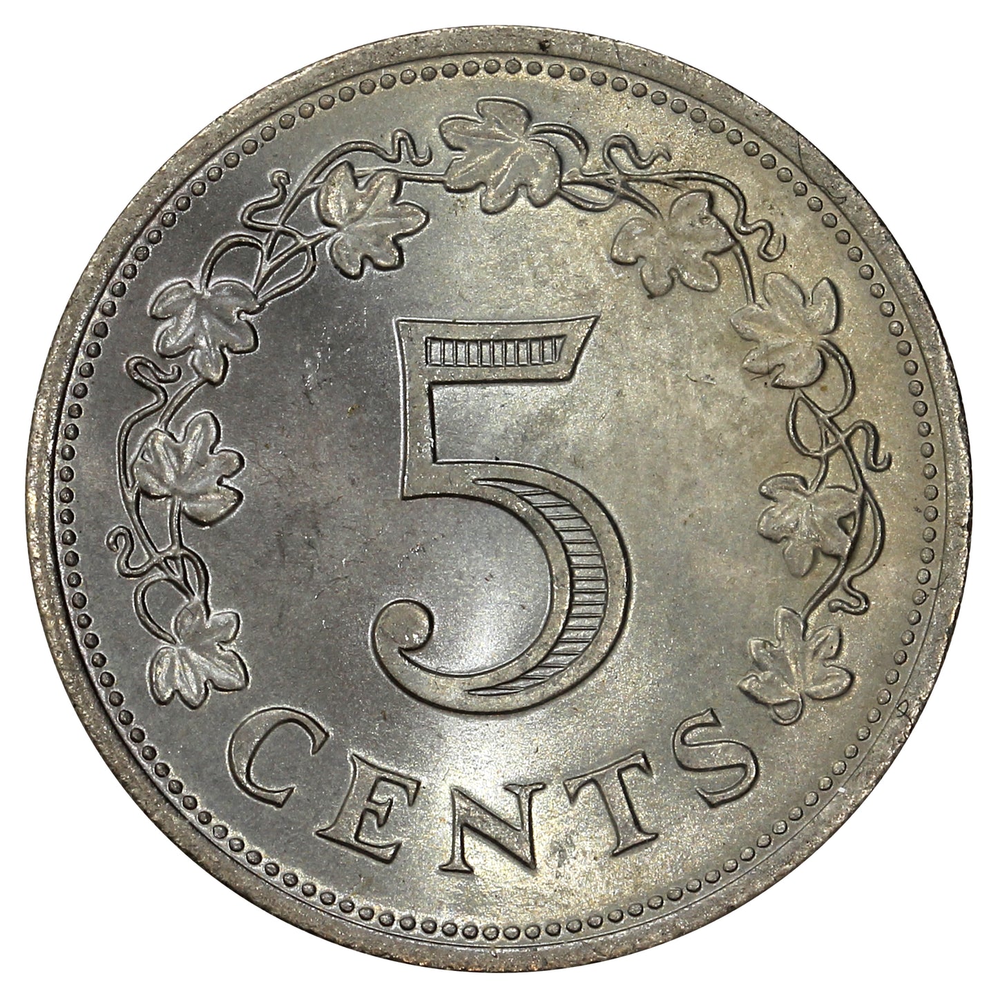 Malta 1972 5 Cents Uncirculated (MS60)