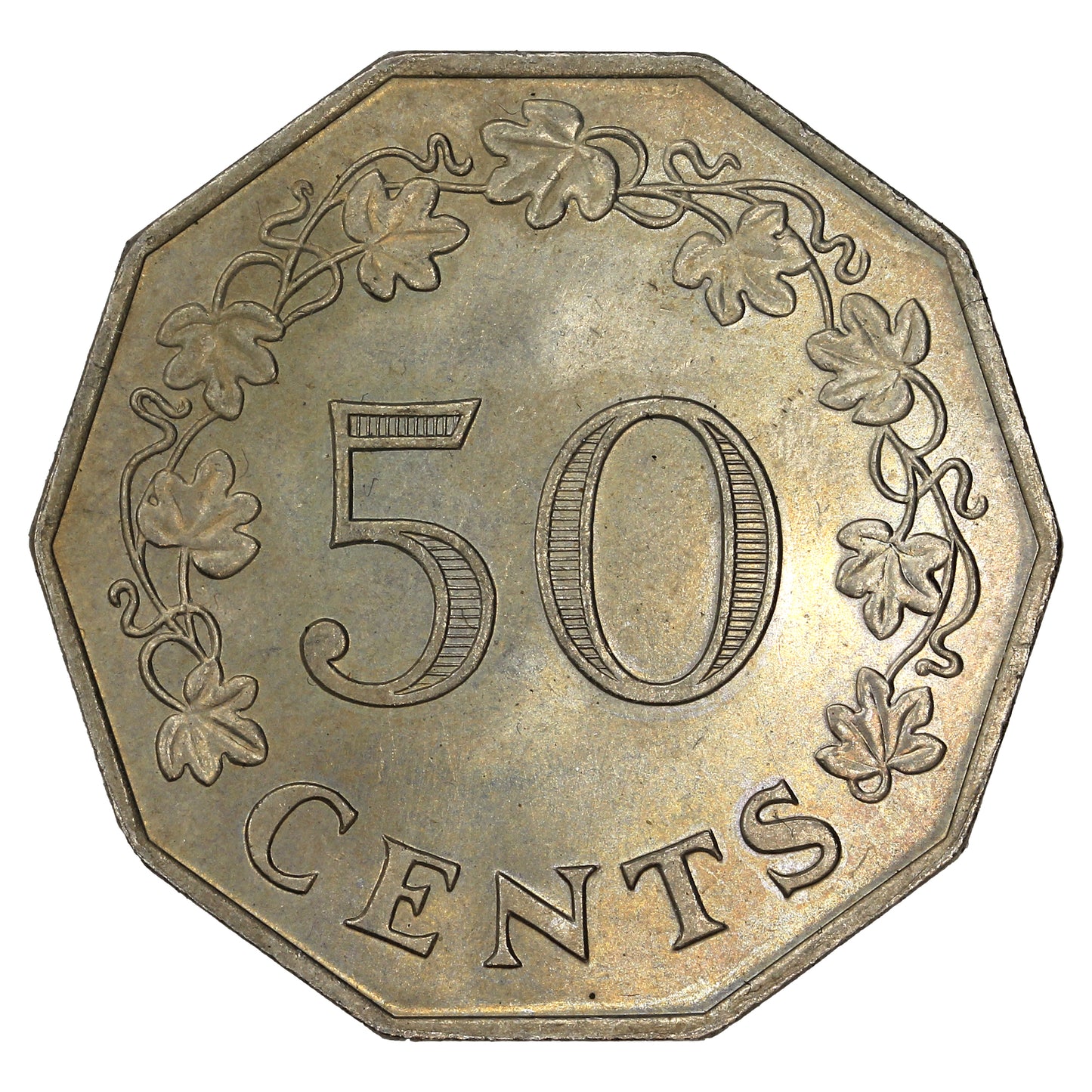 Malta 1972 50 Cents Uncirculated (MS60)