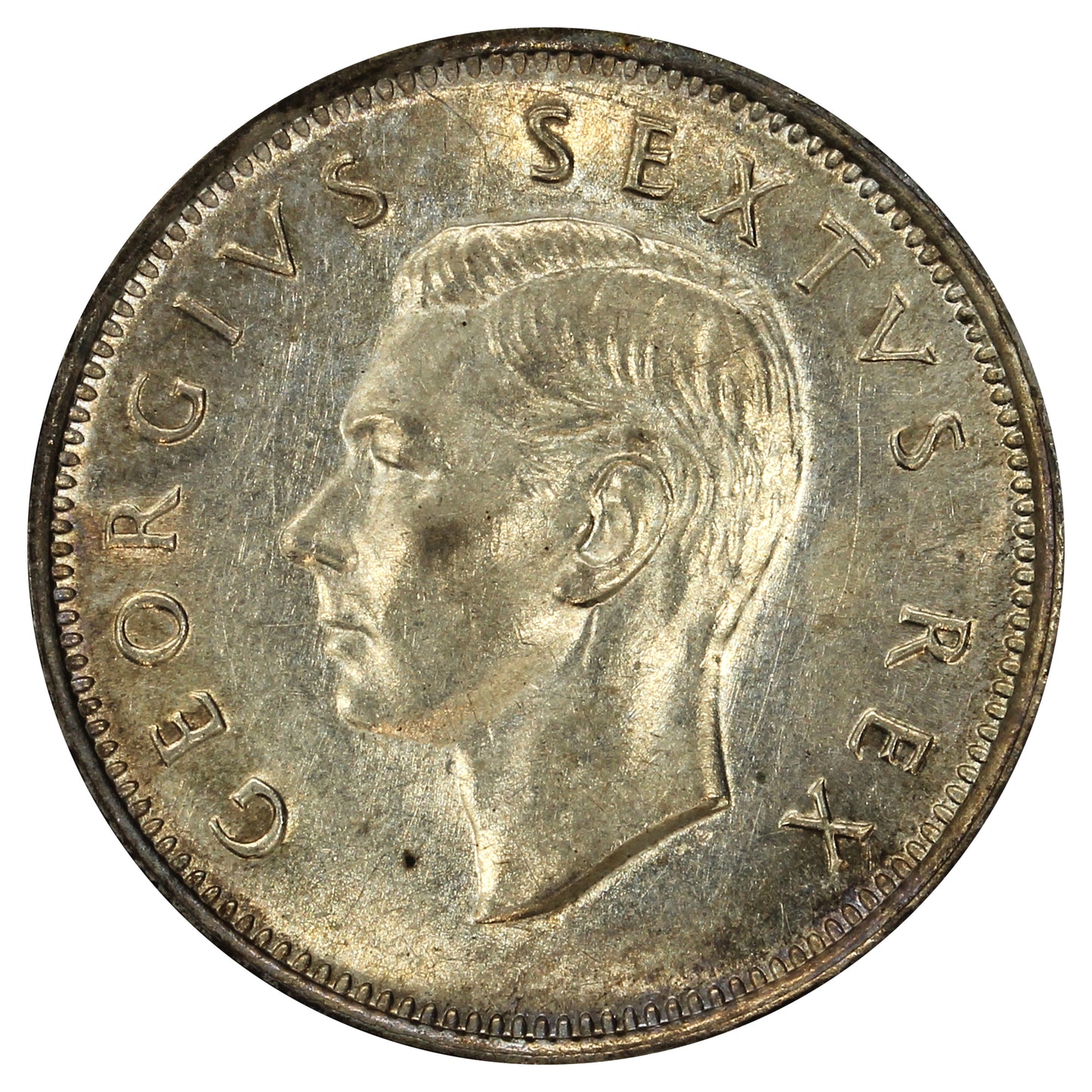 South Africa 1952 Shilling Brilliant Uncirculated (MS63)