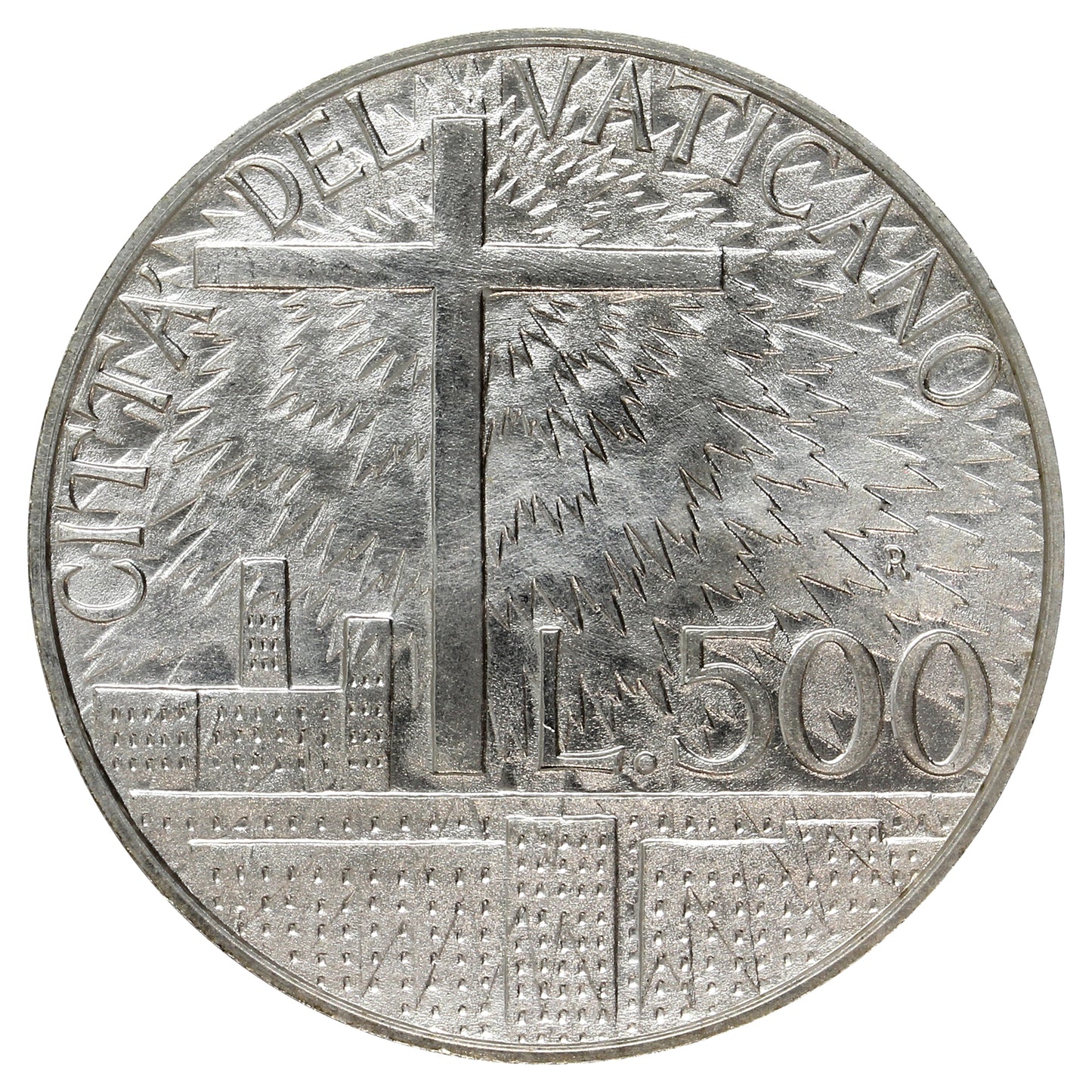 Vatican 1991XIII 500 Lire Brilliant Uncirculated (MS63)