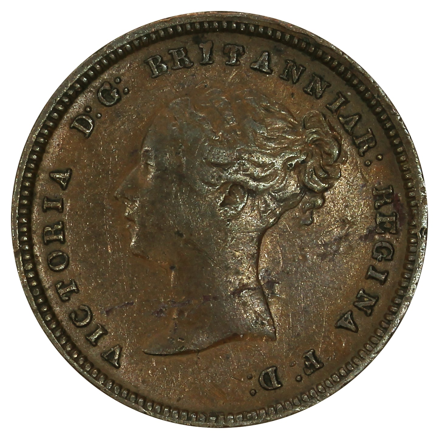 Great Britain 1844 1/2 Farthing F-VF (F15)