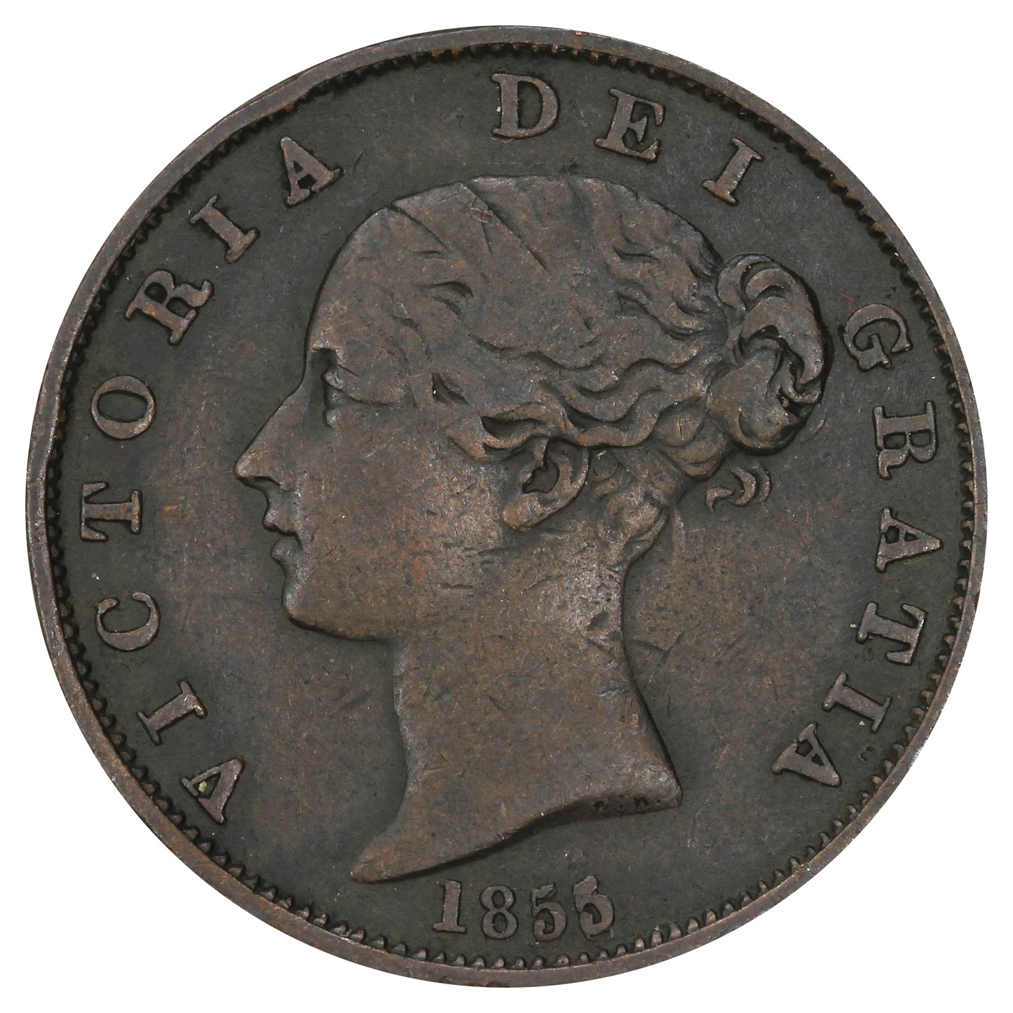 Great Britain 1855 1/2 Penny Very Fine (VF20)