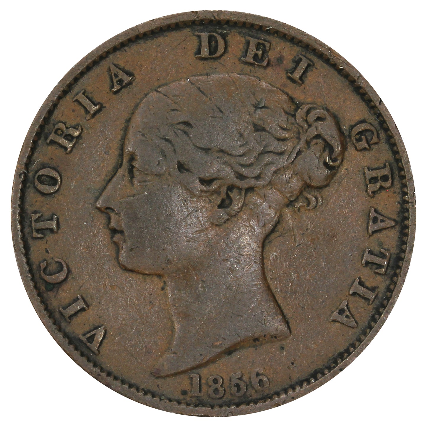 Great Britain 1856 1/2 Penny Very Fine (VF20)