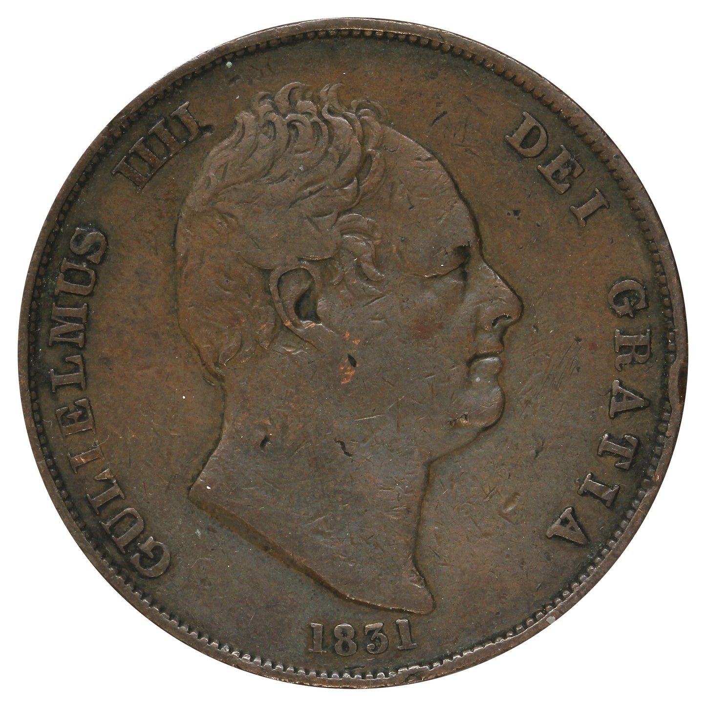 Great Britain 1831 William IV Penny Very Good (VG8)