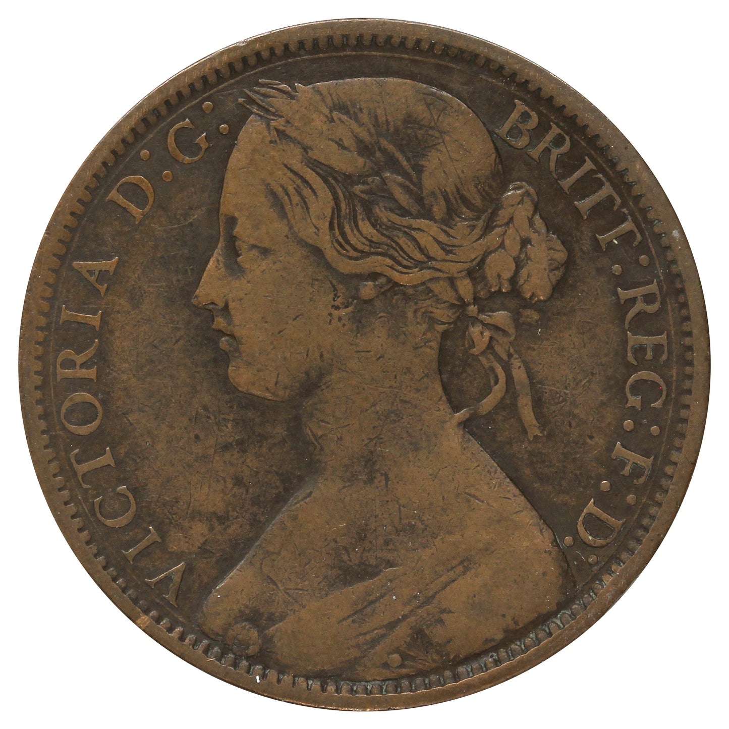 Great Britain 1862 Penny Very Good (VG8)