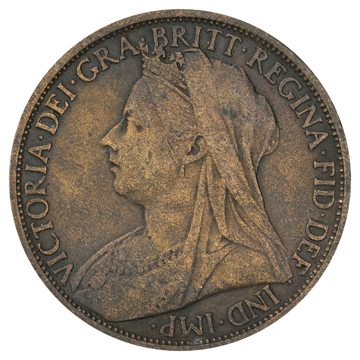 Great Britain 1900 Penny Fine (F12)