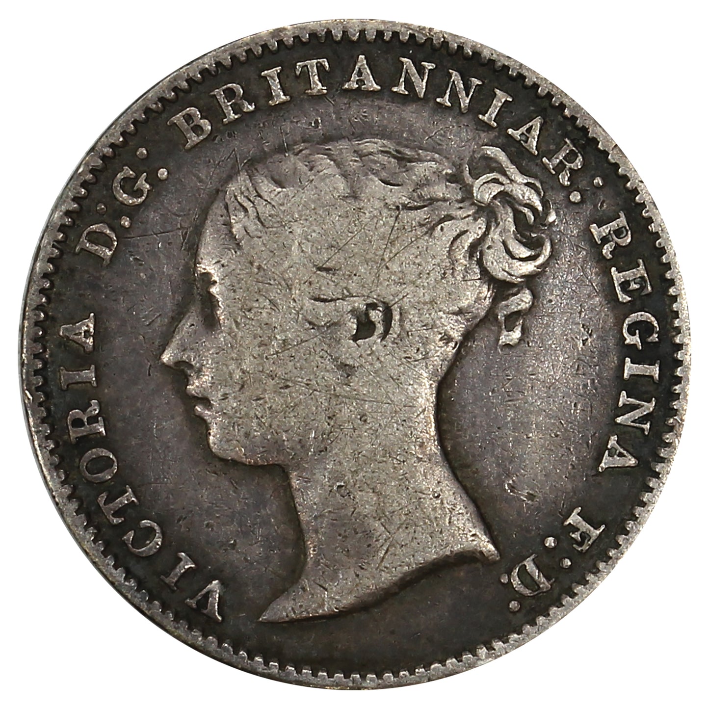 Great Britain 1868 3 Pence VG-F (VG10)