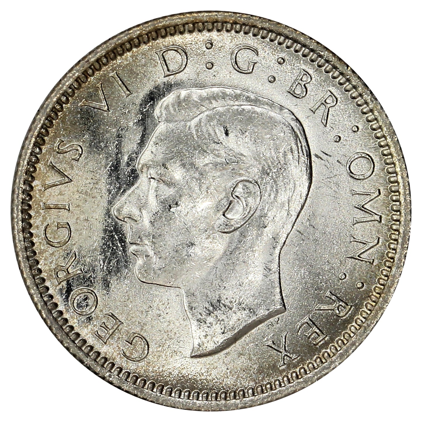 Great Britain 1946 6 Pence Brilliant Uncirculated (MS63)