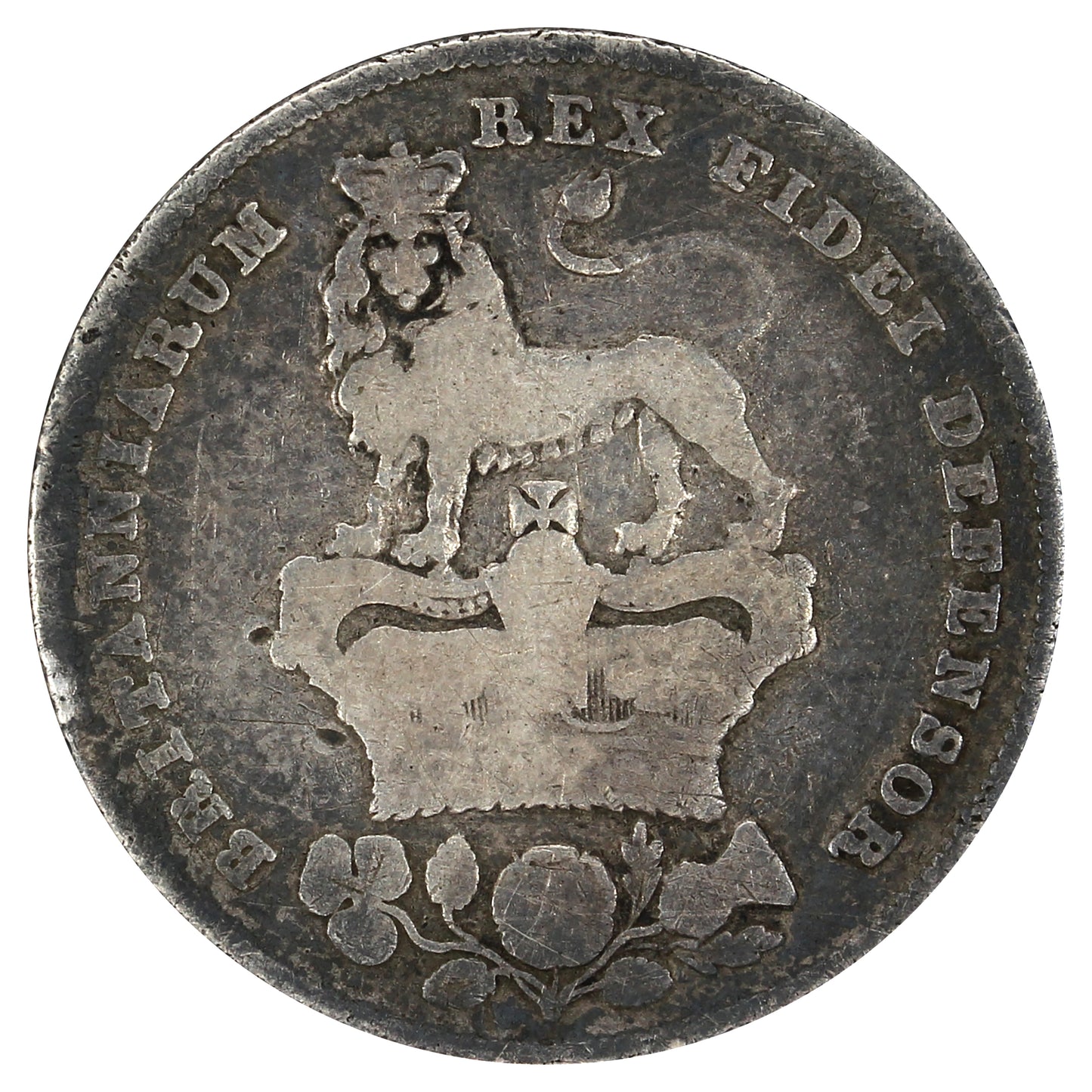 Great Britain 1826 George IV Shilling Very Good (VG8)