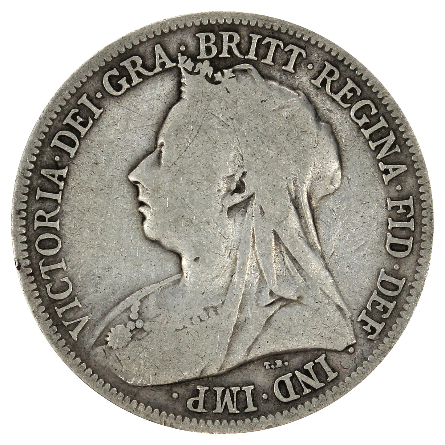 Great Britain 1894 Shilling Very Good (VG8)