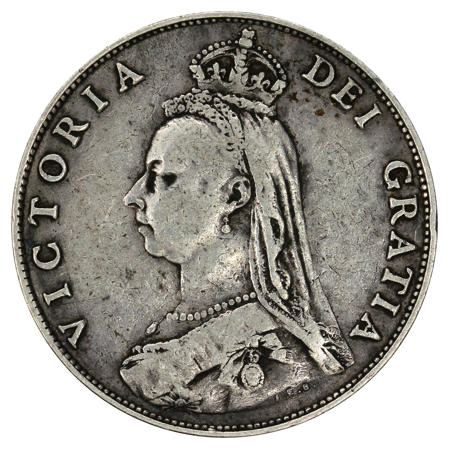 Great Britain 1887 Jubilee Florin Fine (F12)
