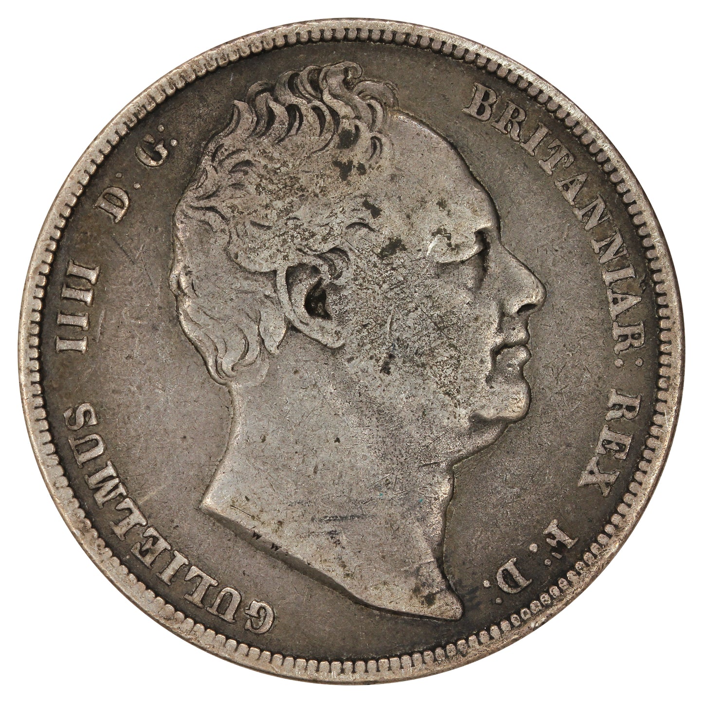 Great Britain 1834 William IV 1/2 Crown F-VF (F15)