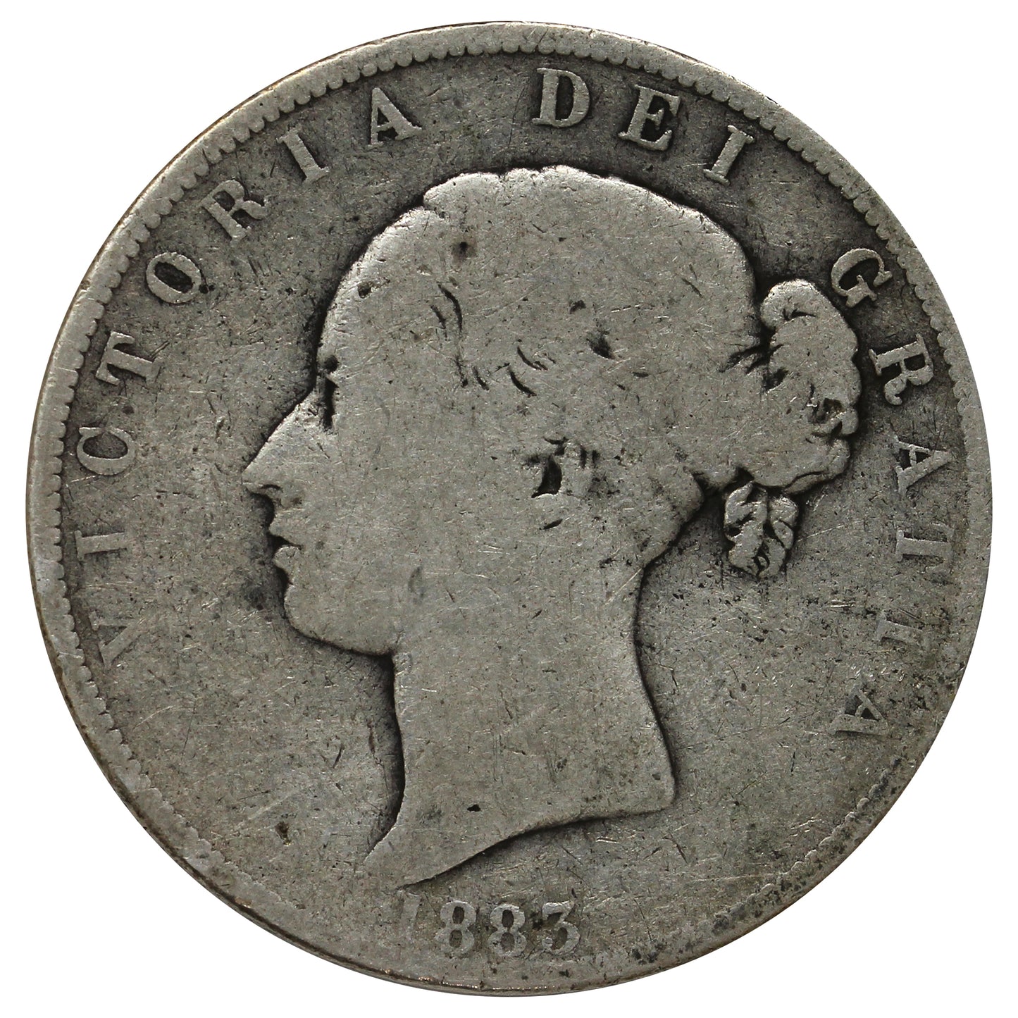 Great Britain 1883 1/2 Crown About Good (AG3)