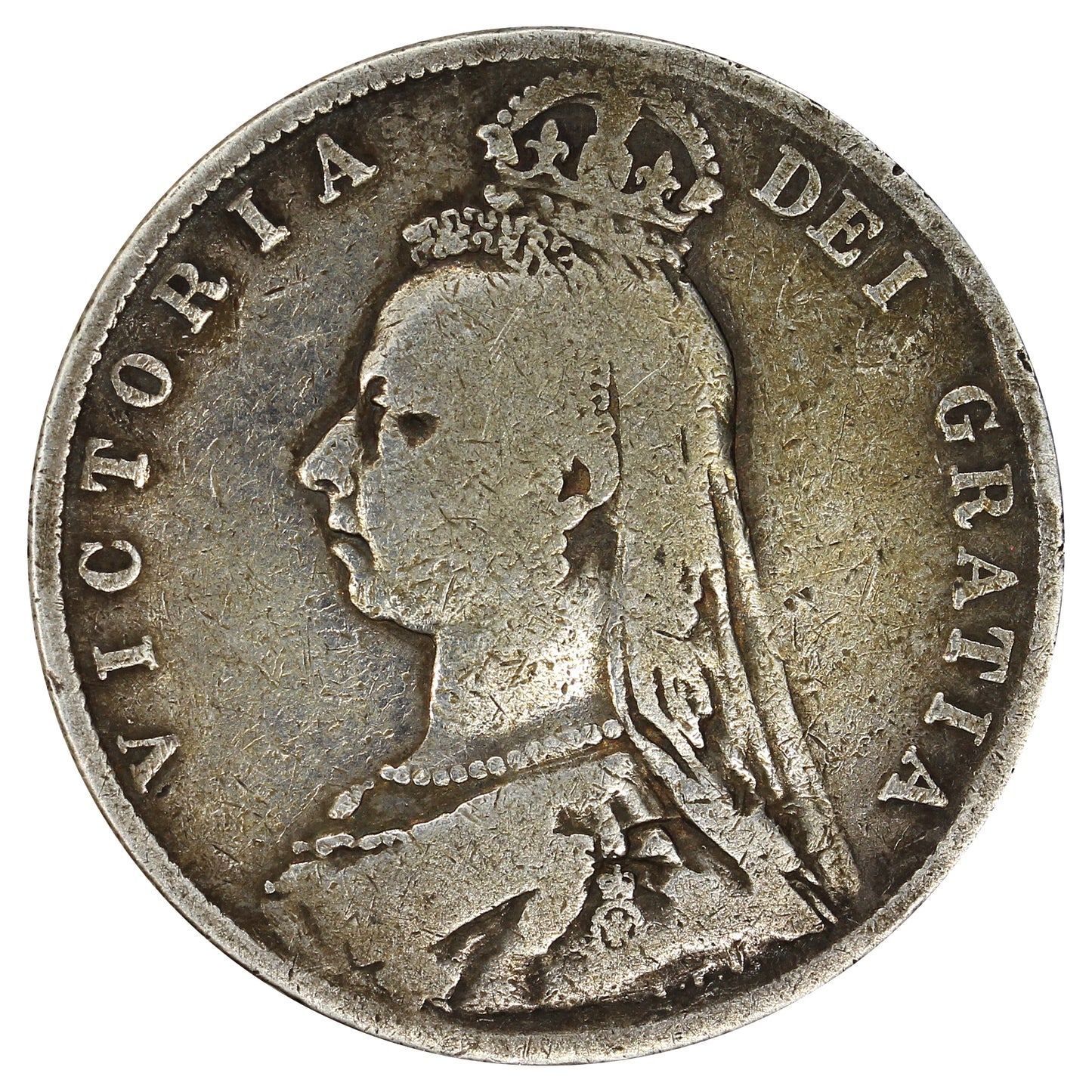 Great Britain 1892 1/2 Crown G-VG (G6)
