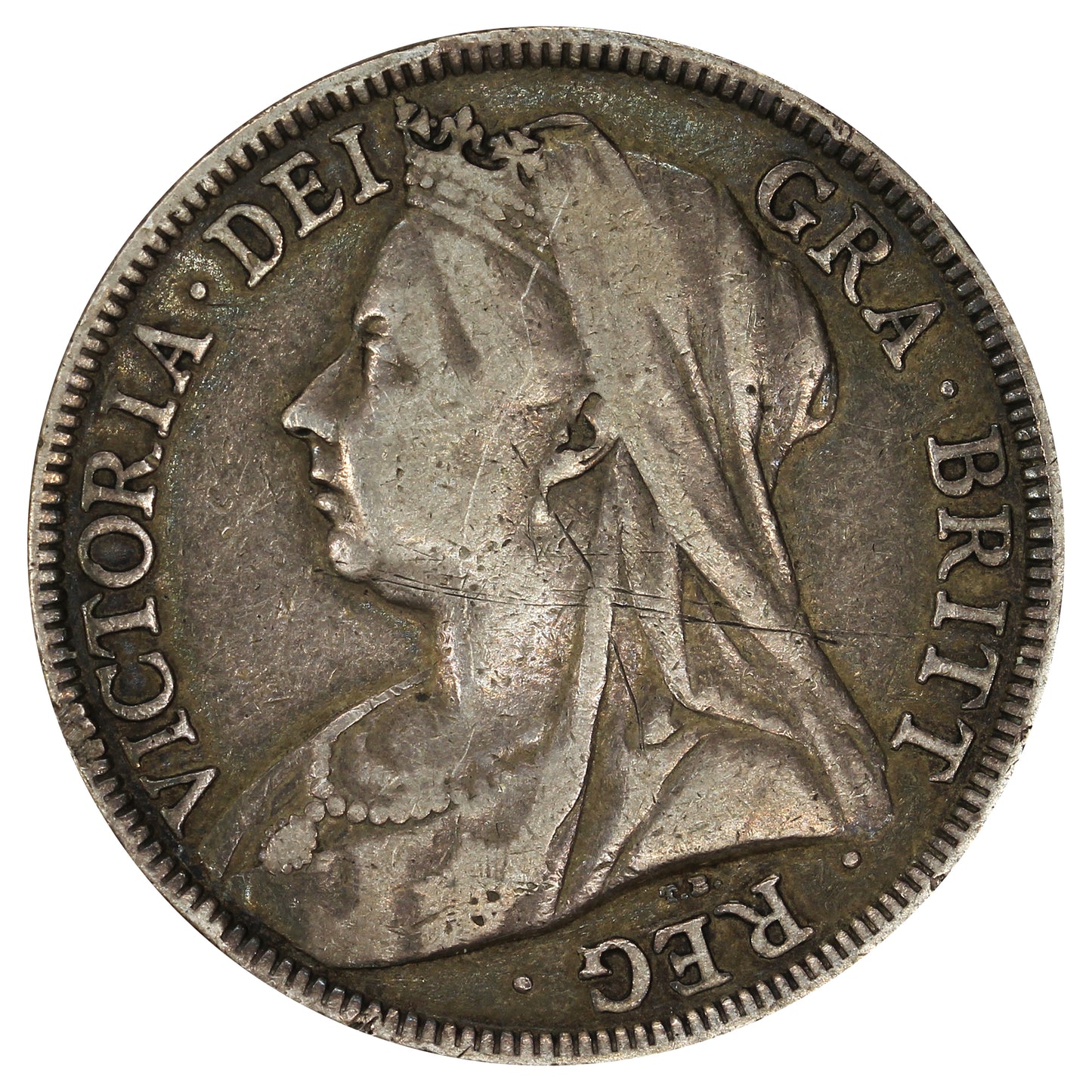 Great Britain 1895 1/2 Crown Very Fine (VF20)