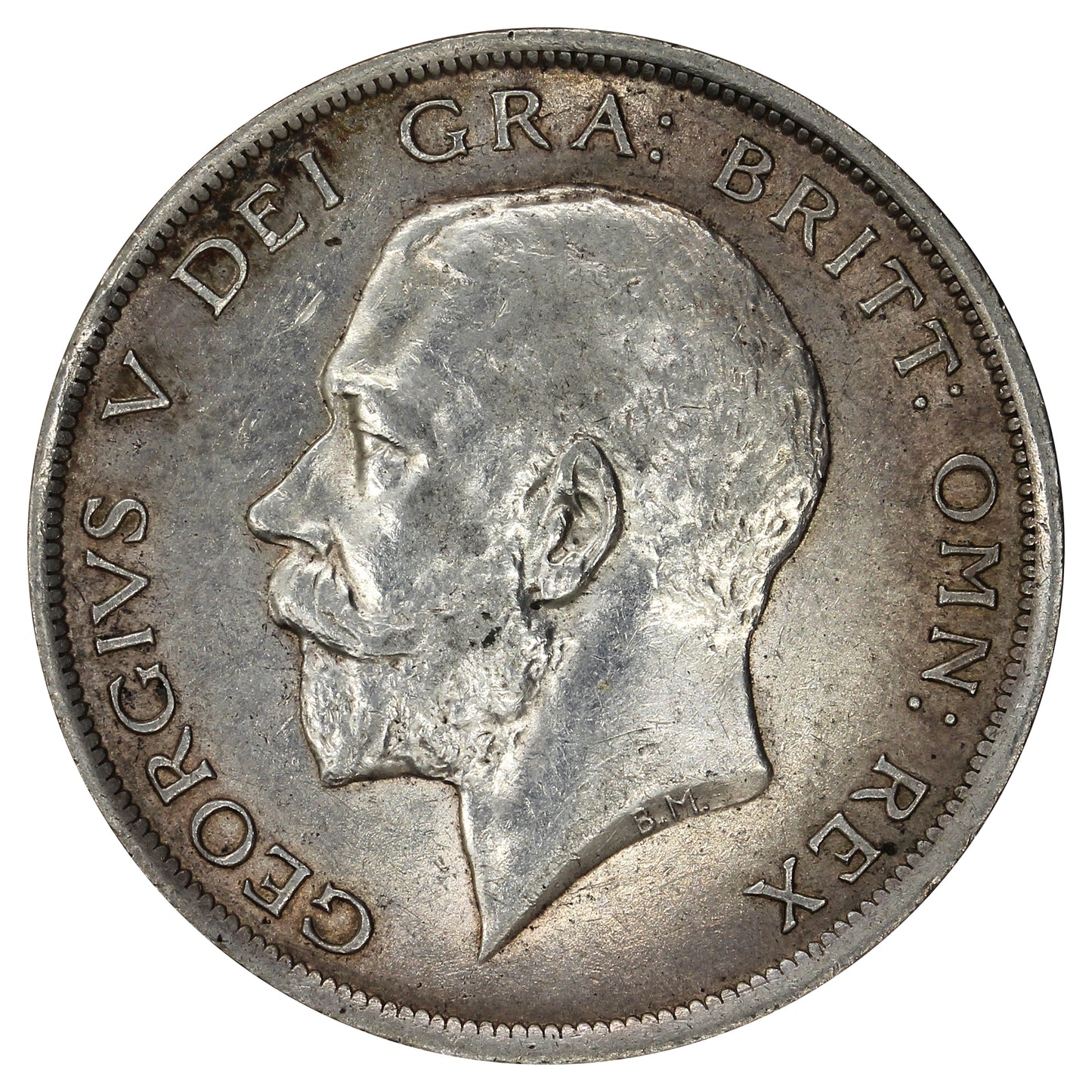 Great Britain 1916 1/2 Crown Almost Uncirculated (AU50)