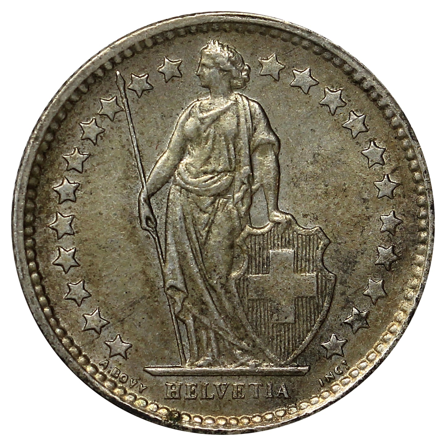 Switzerland 1961B 1/2 Franc Uncirculated (MS60)