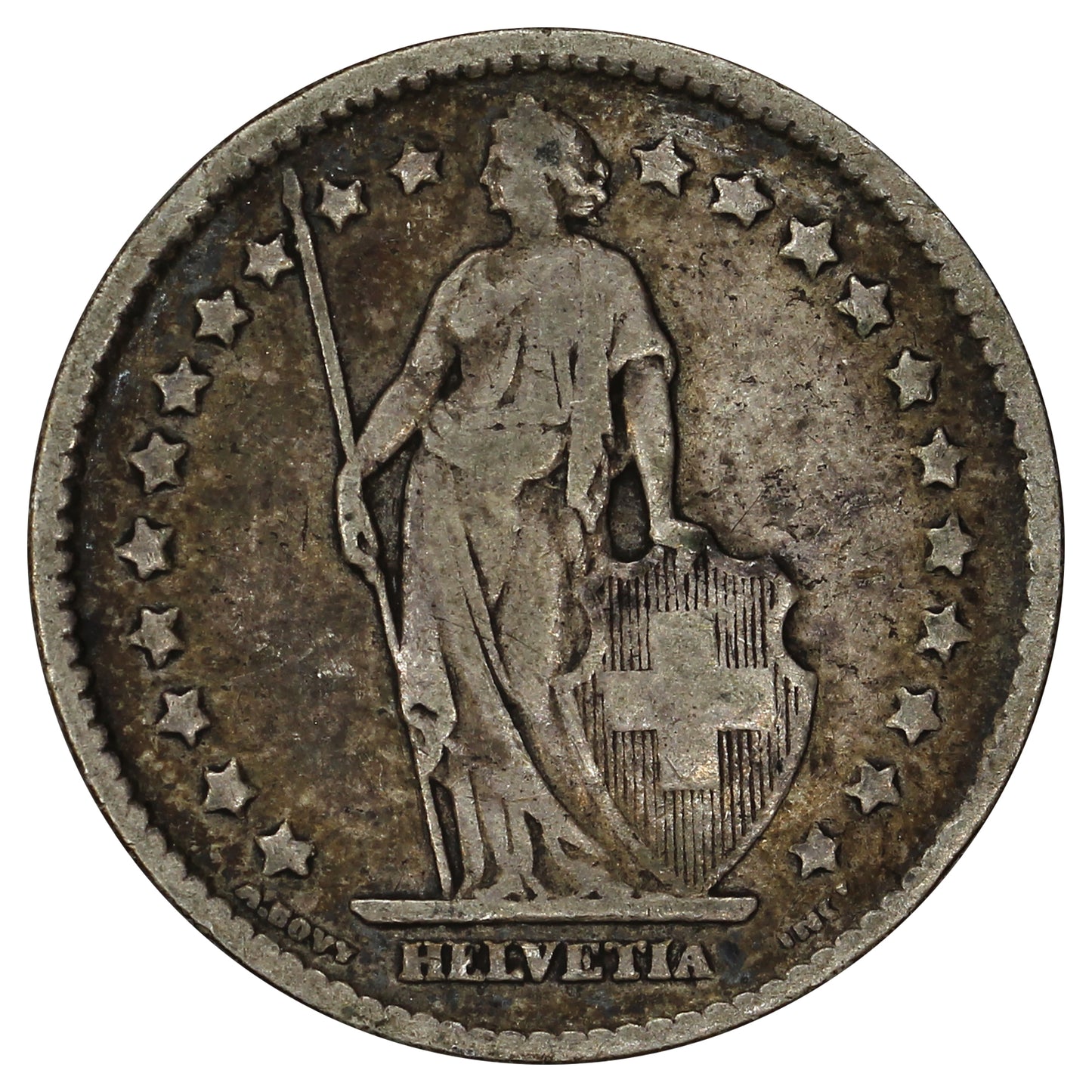 Switzerland 1901B Franc Very Fine (VF20)