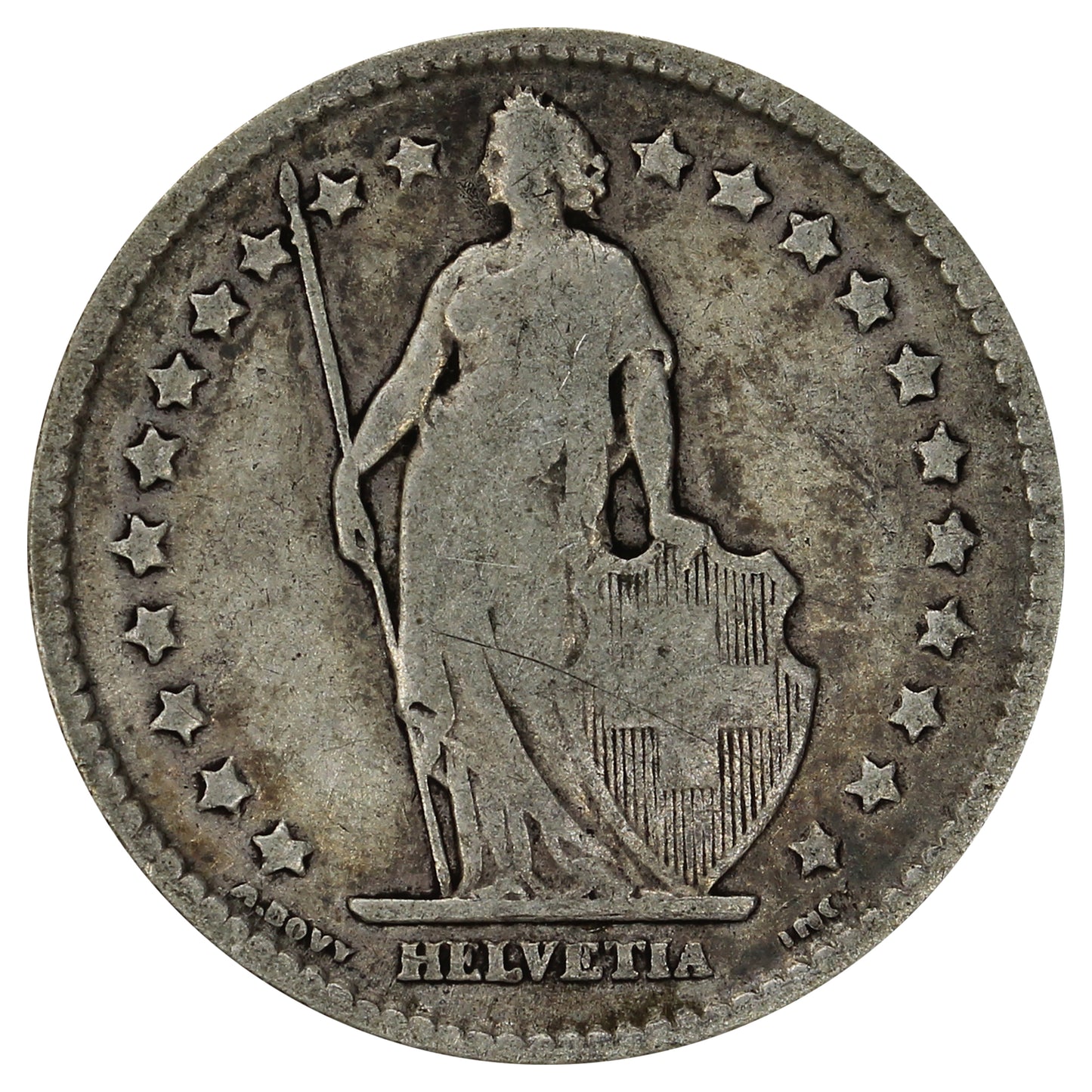 Switzerland 1903B Franc Fine (F12)