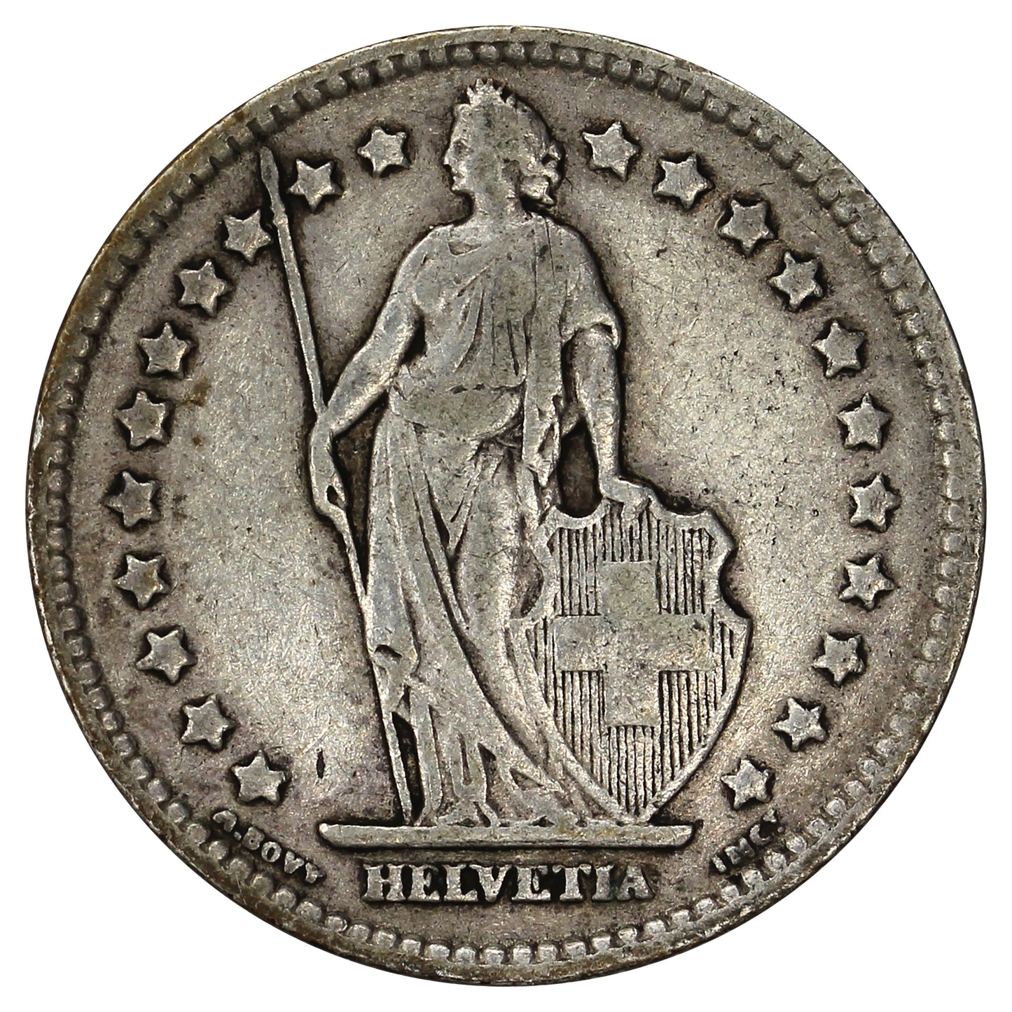 Switzerland 1905B Franc Very Fine (VF20)