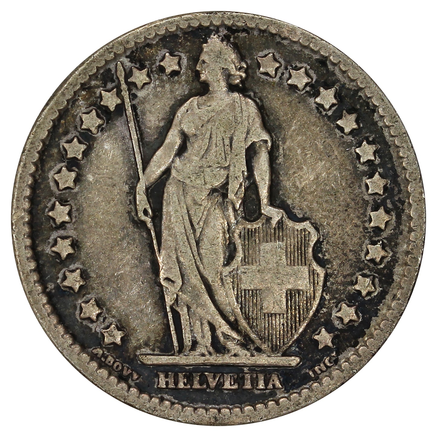 Switzerland 1907B Franc Very Fine (VF20)