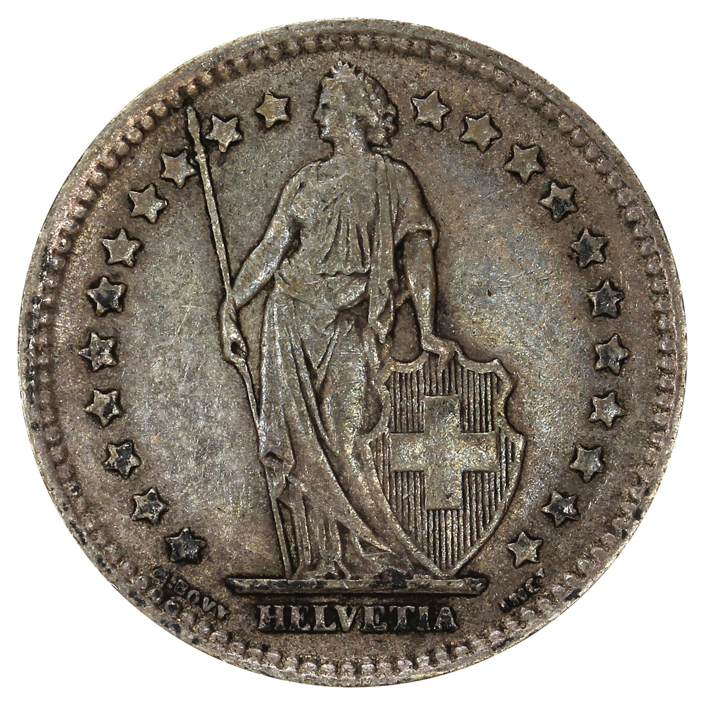 Switzerland 1944B Franc Extra Fine (EF40)