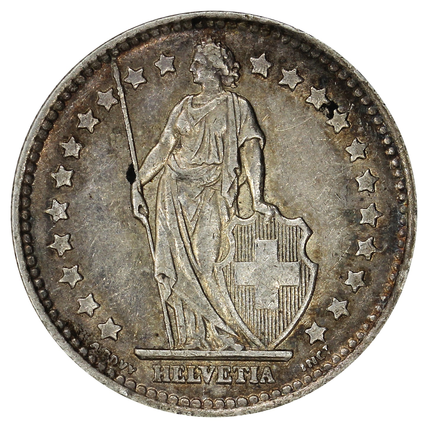 Switzerland 1945B Franc Extra Fine (EF40)