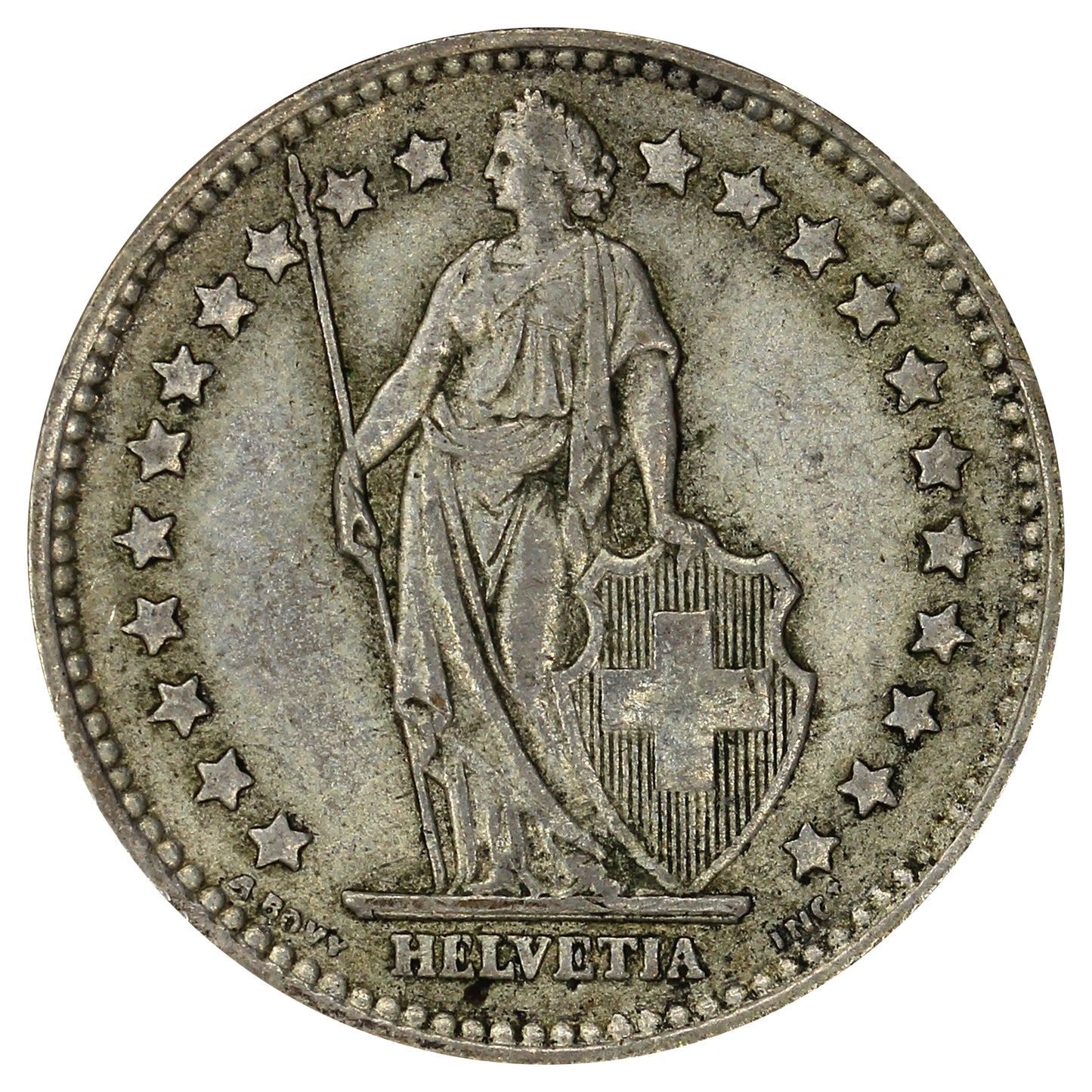 Switzerland 1958B Franc Extra Fine (EF40)